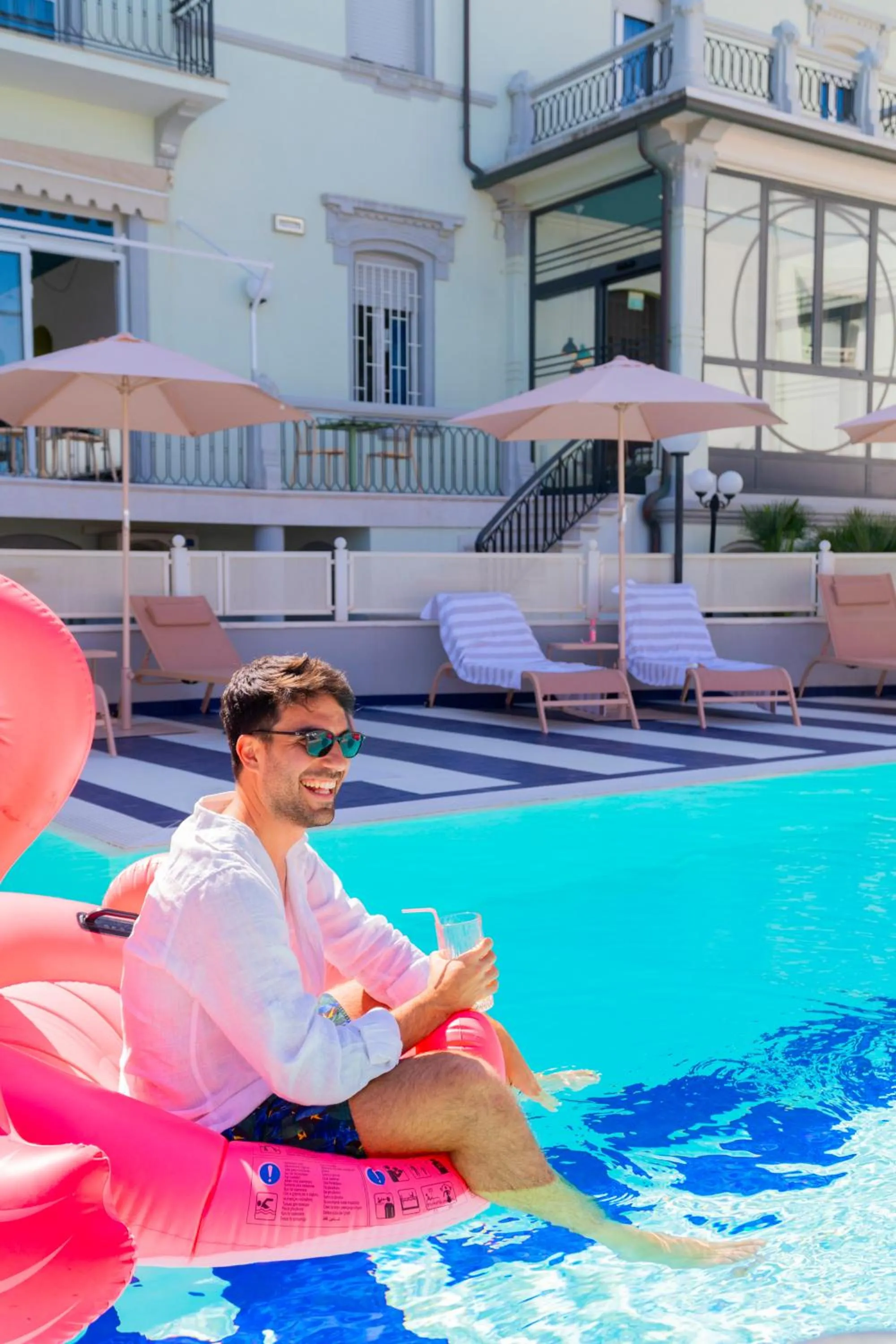 Pool view in Hotel Belvedere Rimini