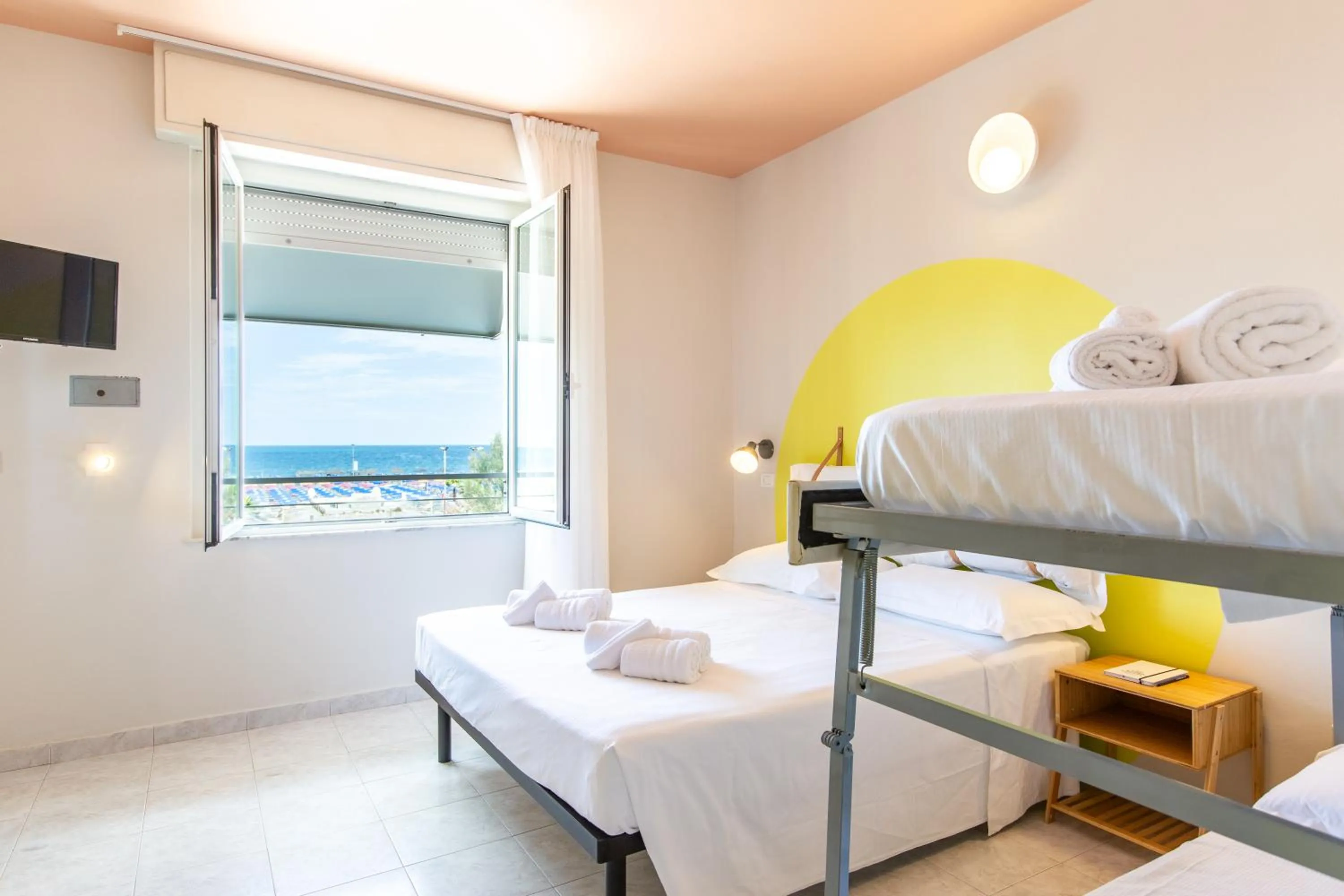 Bed in Hotel Belvedere Rimini