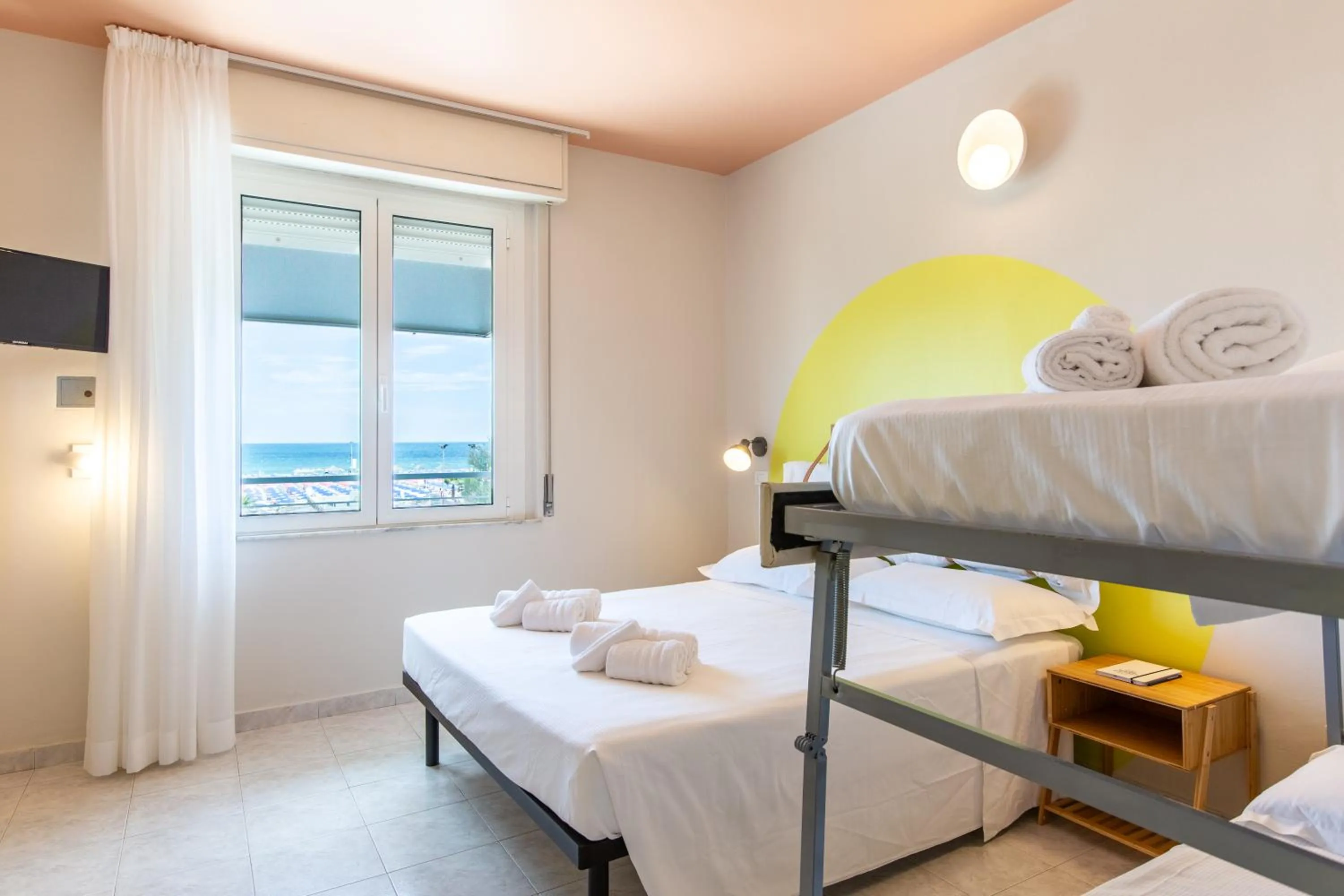 Bed in Hotel Belvedere Rimini