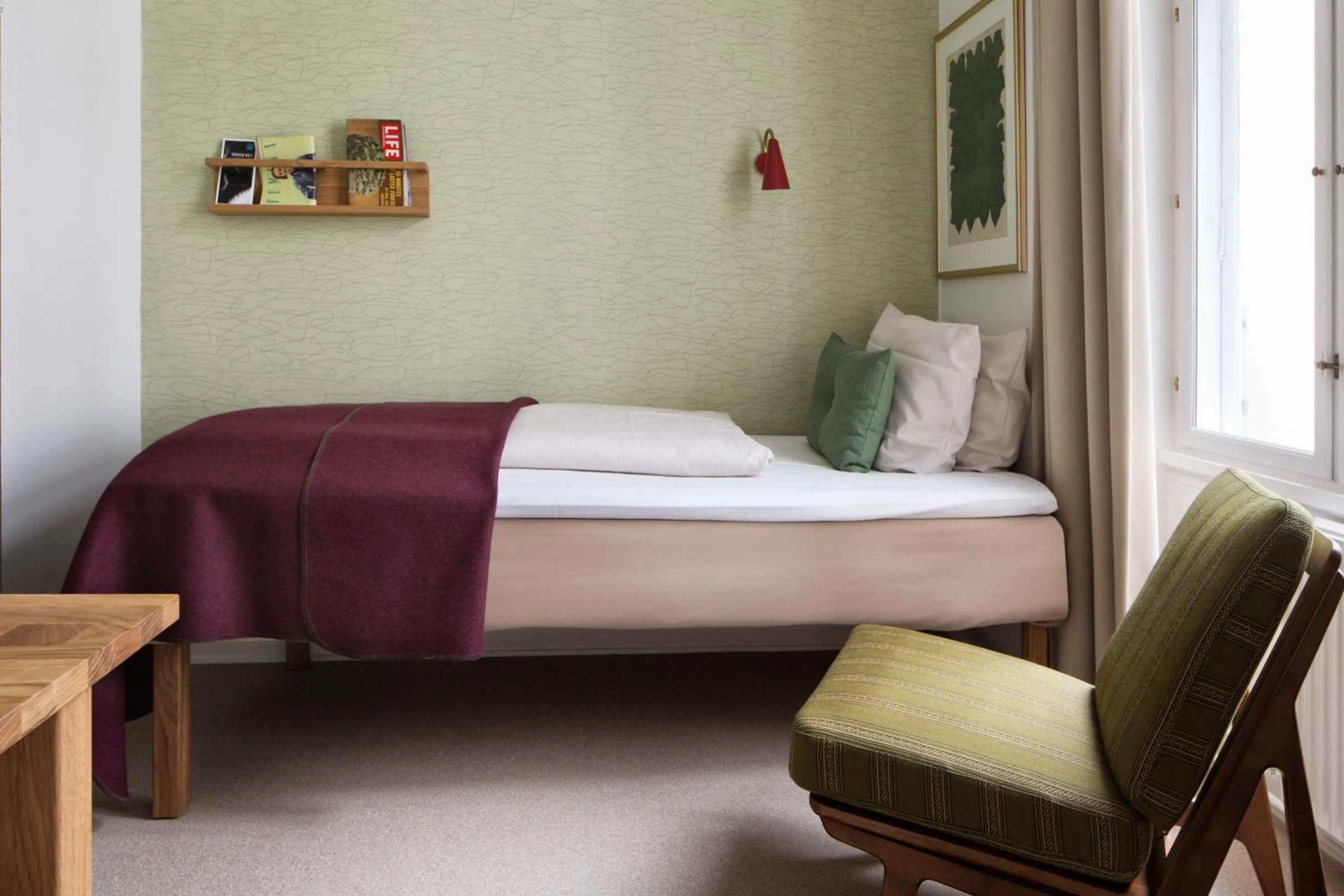 Bed in Hotel Alexandra