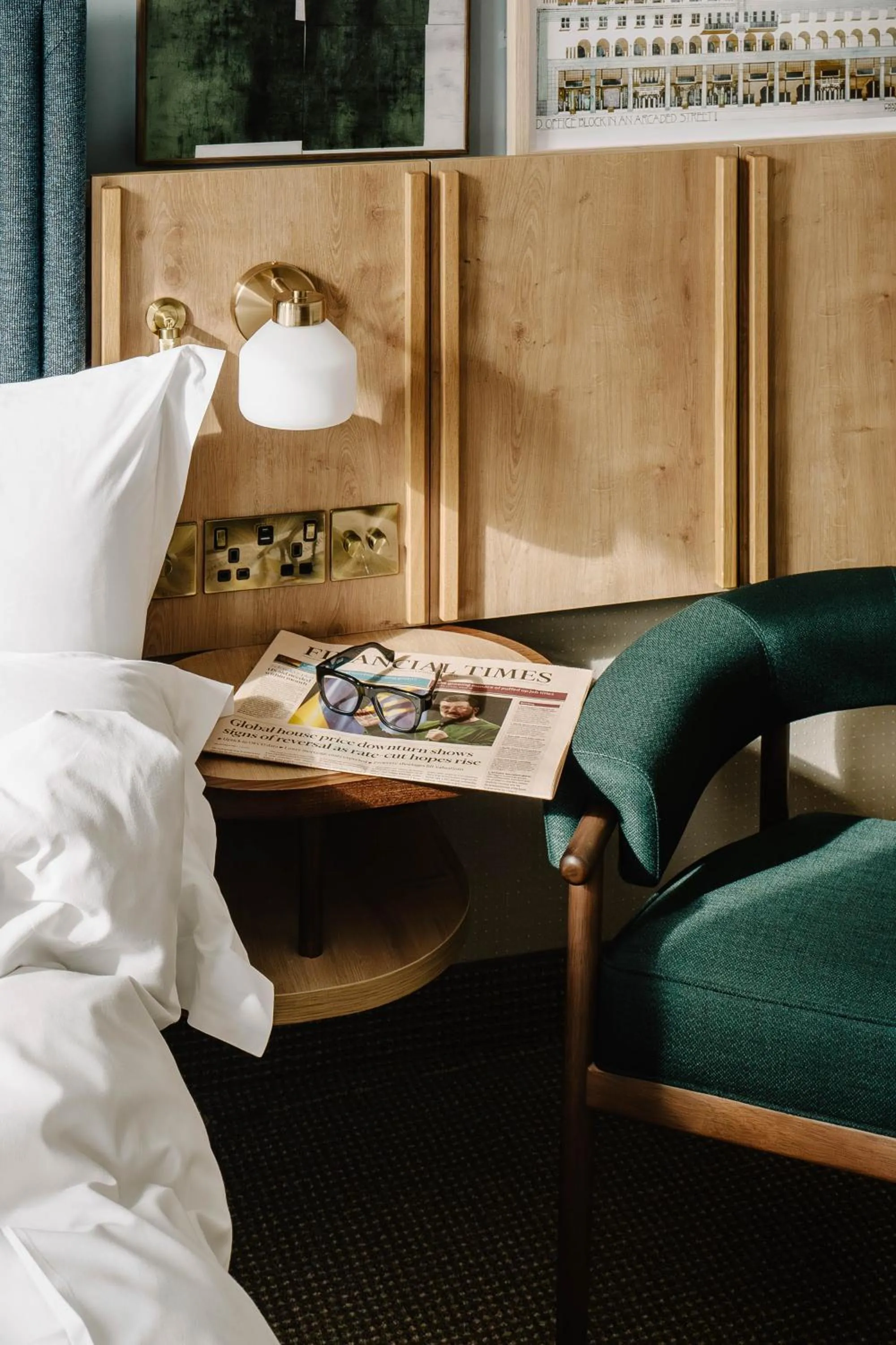 Seating area, Bed in Club Quarters Hotel St Paul's, London