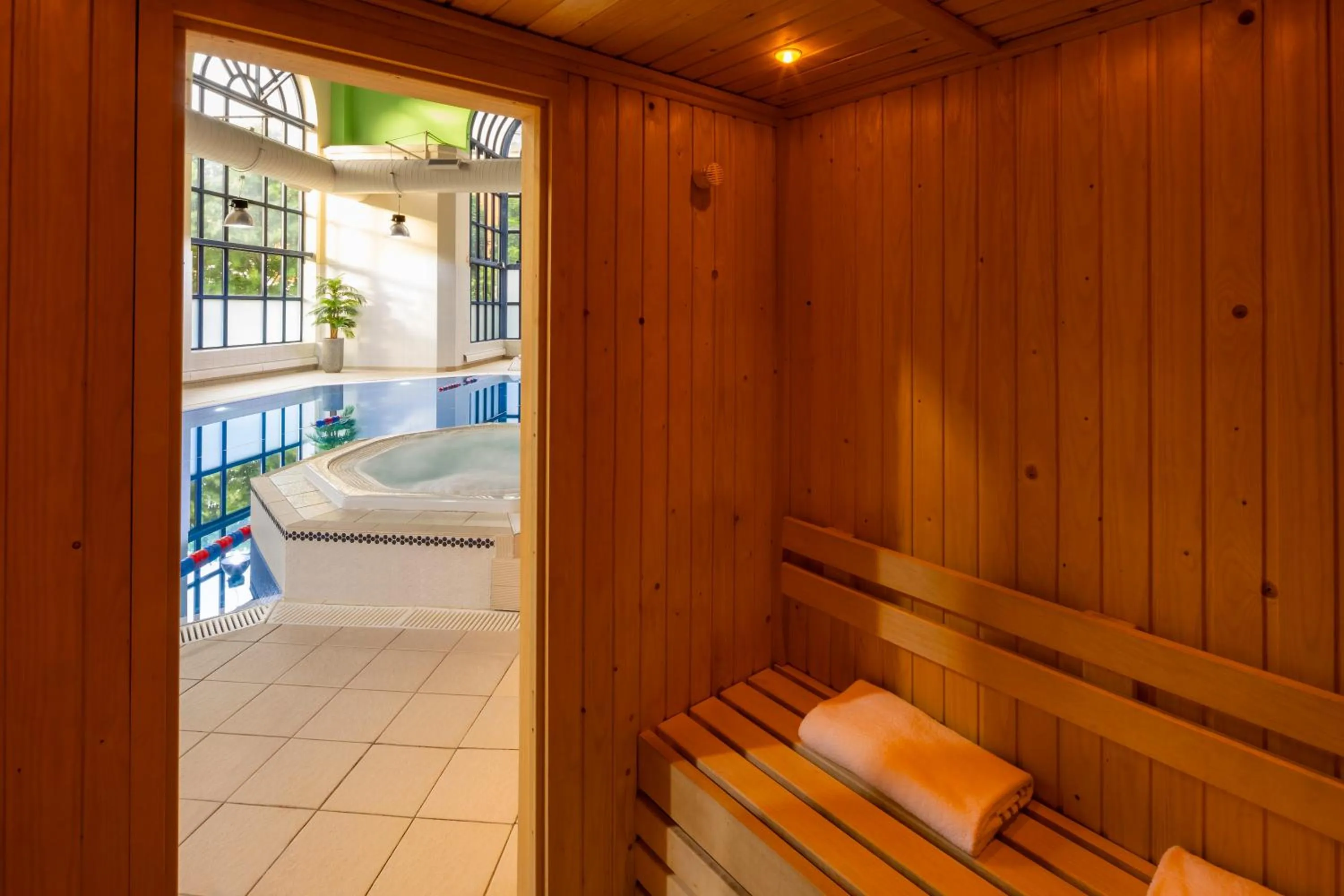 Steam room in Crowne Plaza Leeds by IHG