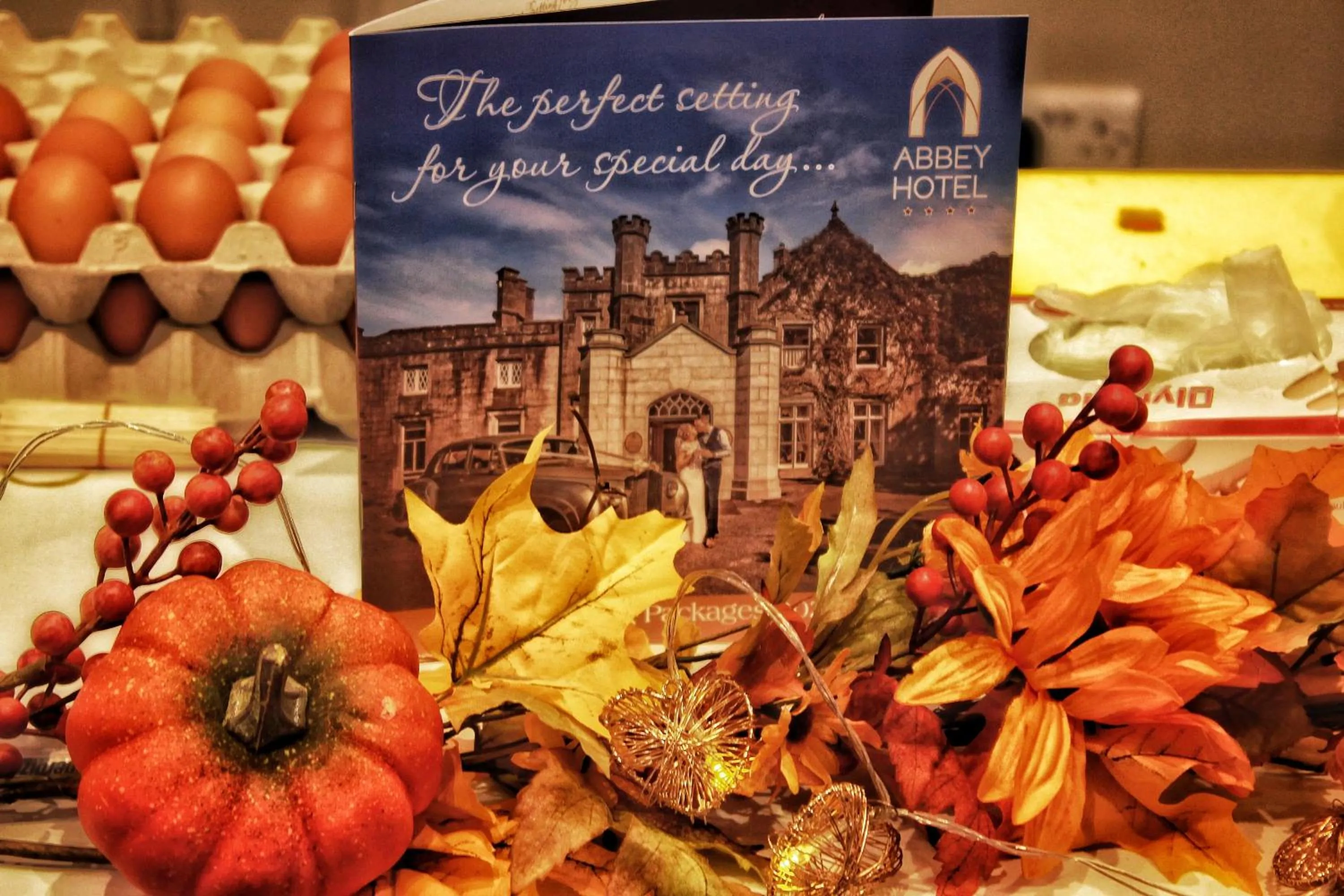 Text overlay in Abbey Hotel Roscommon