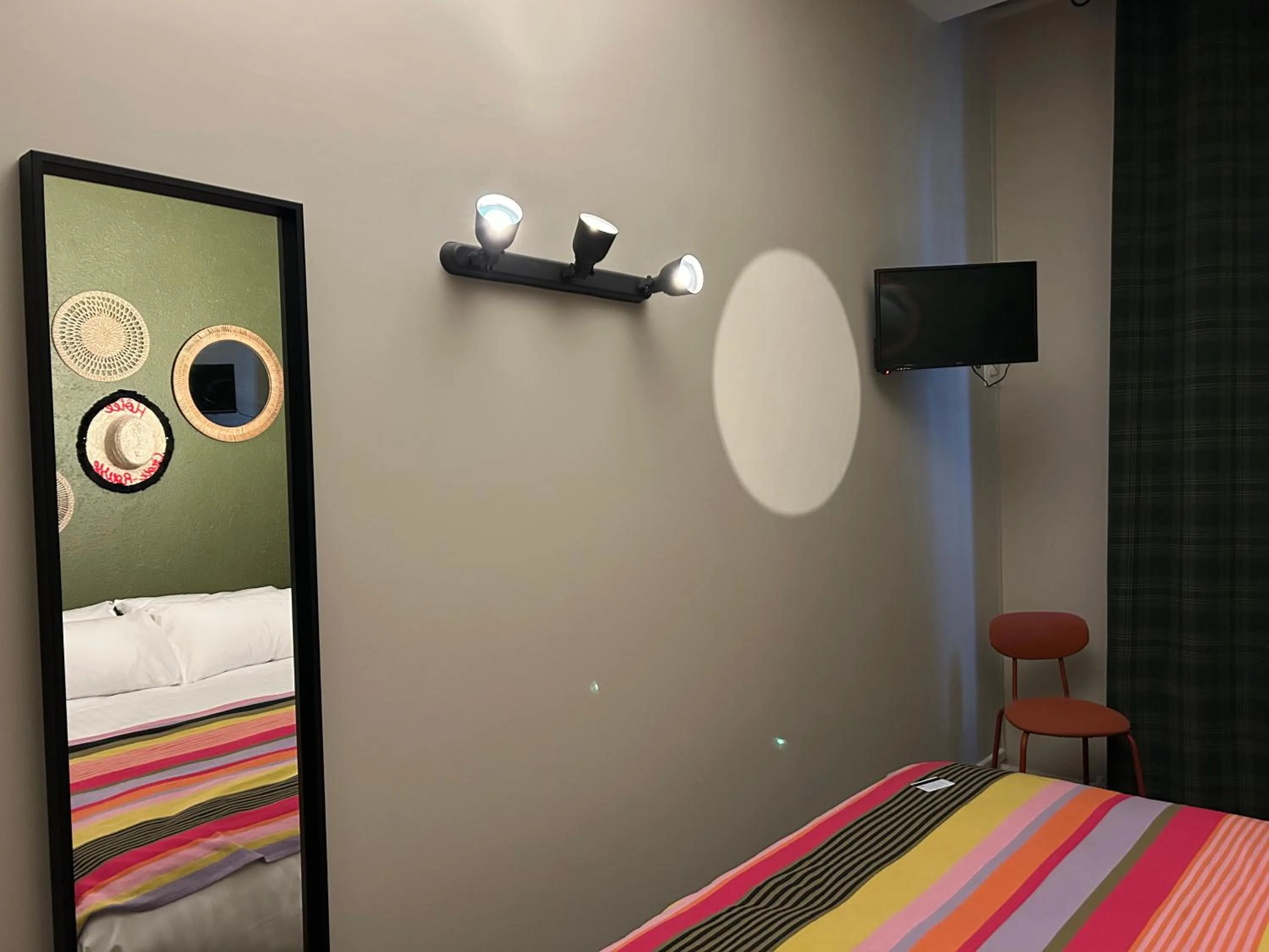 Photo of the whole room, Bed in Hôtel de la Croix-Rousse