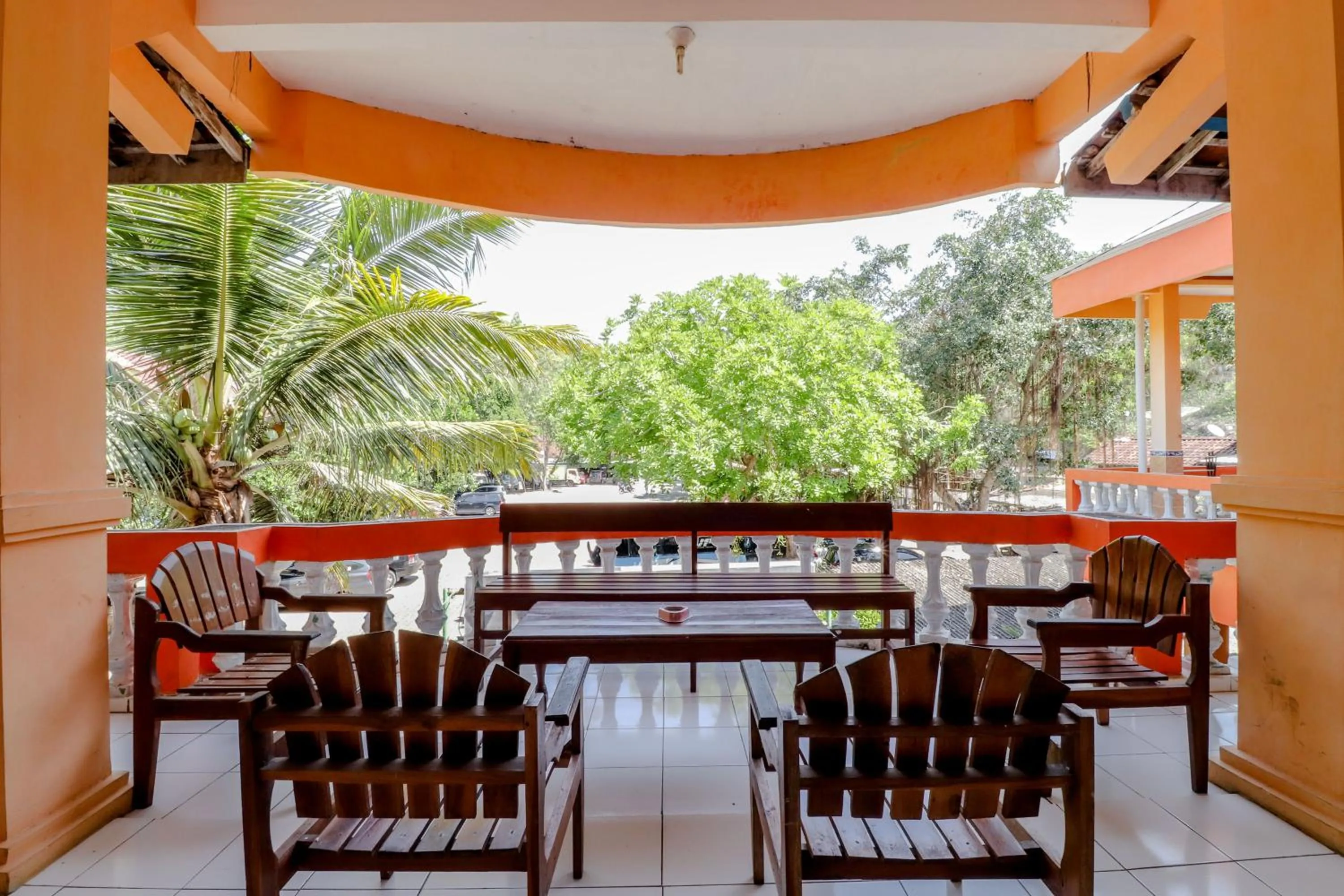 Patio in Hotel Kukup Indah