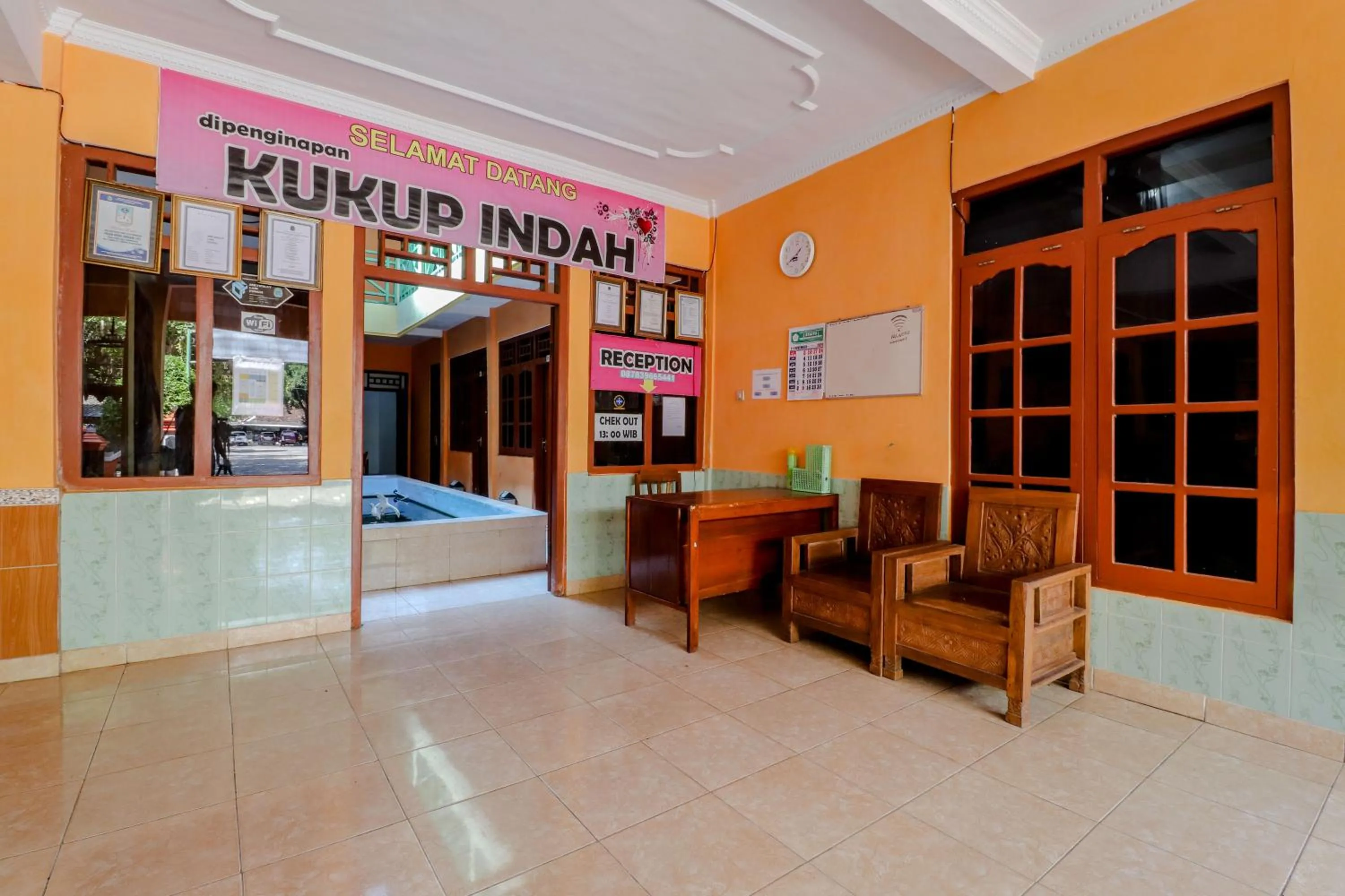 Lobby or reception in Hotel Kukup Indah
