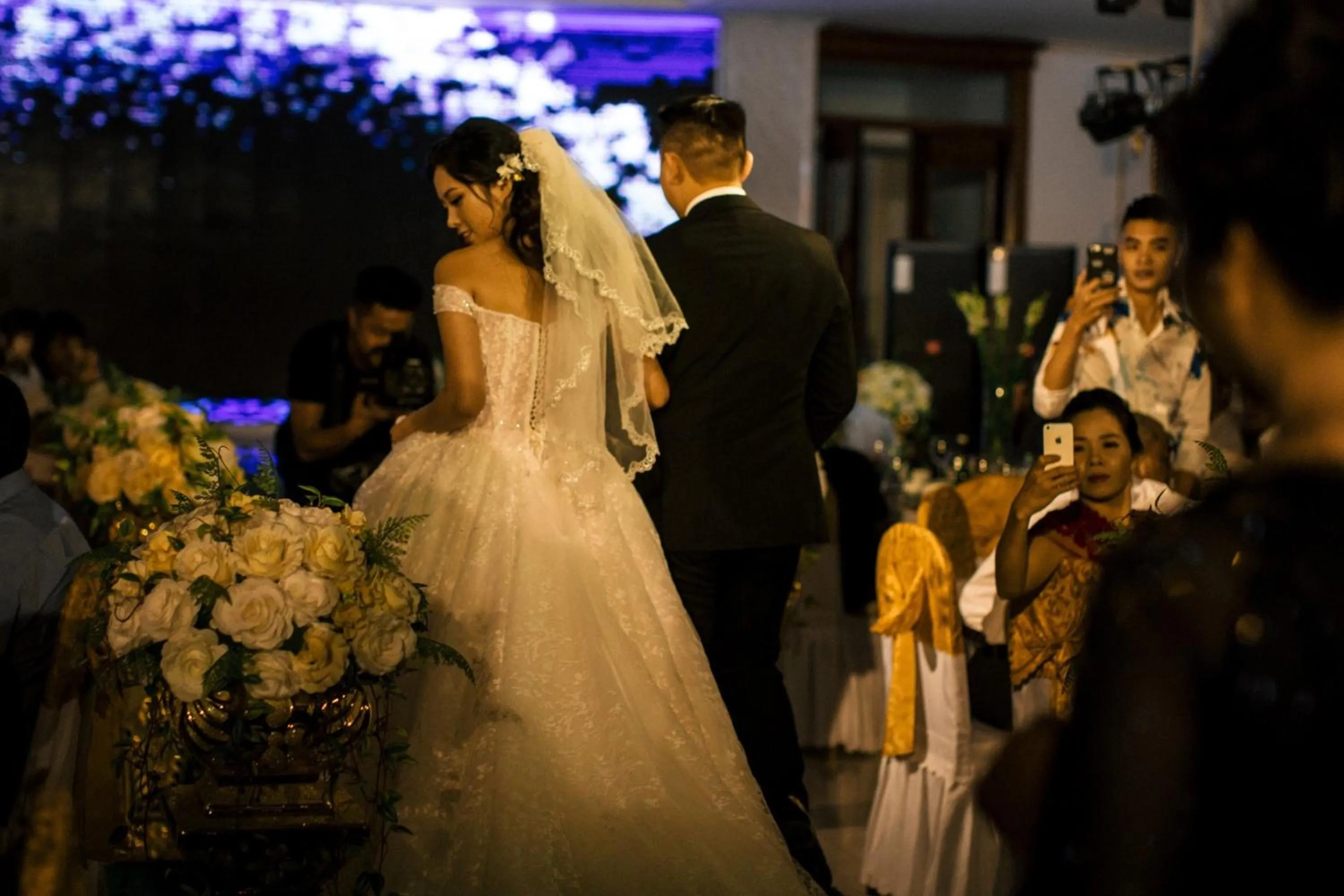 group of guests in Tan An Palace