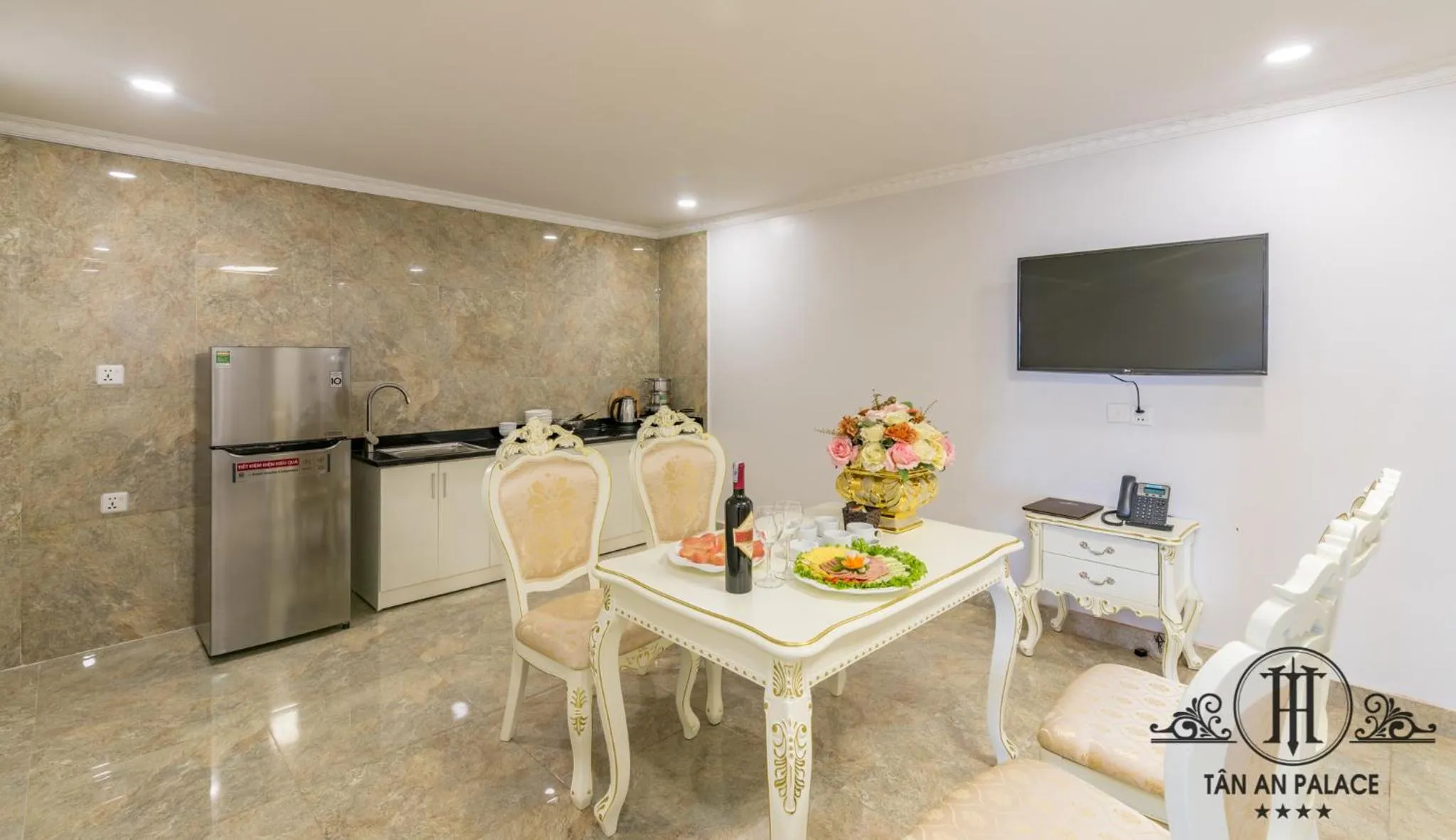 Dining area in Tan An Palace