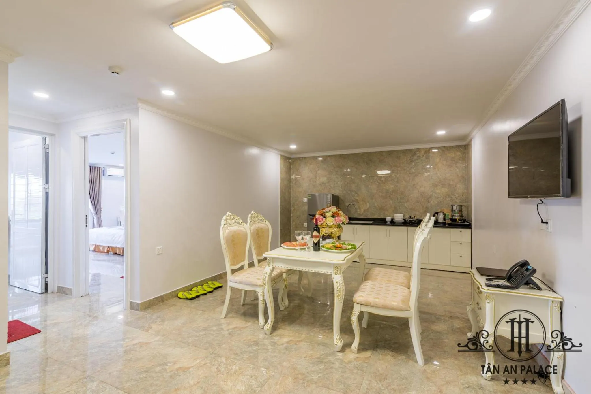 Dining area in Tan An Palace