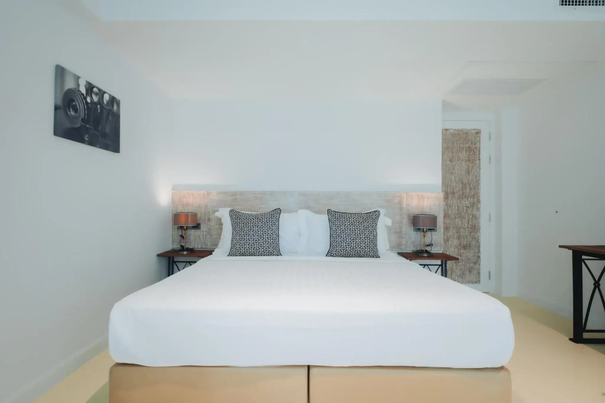 Bed in Xinlor House - Phuket Old Town Bed in Xinlor House - Phuket Old Town