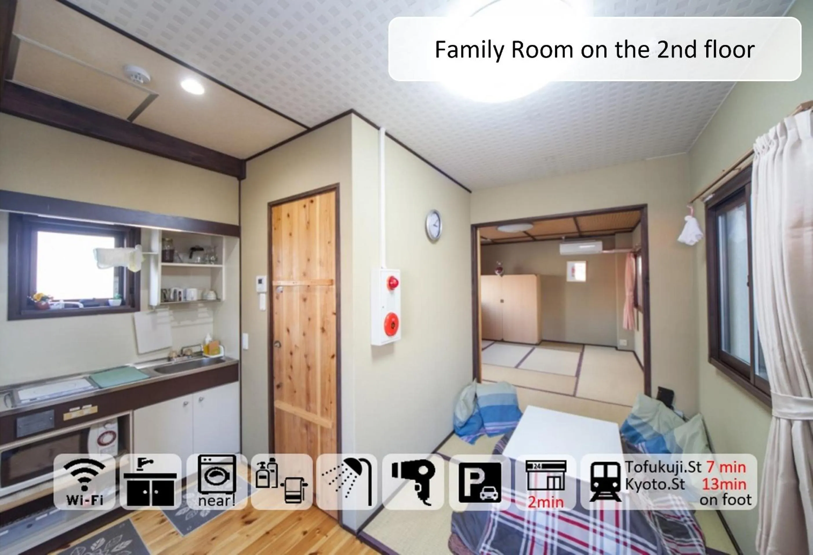 Photo of the whole room, Bed in Kevin's Place