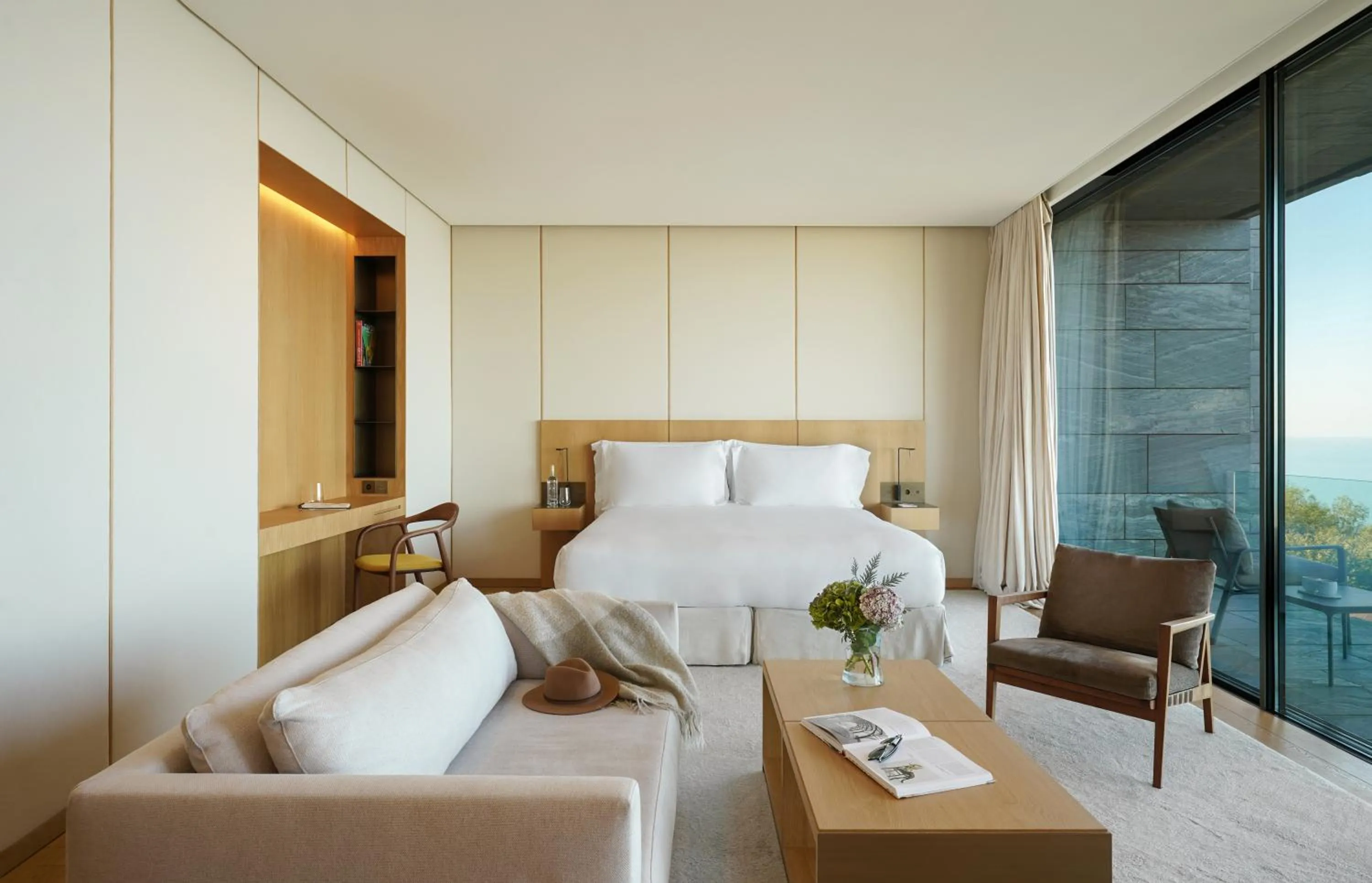 Bedroom in Akelarre - Relais & Châteaux