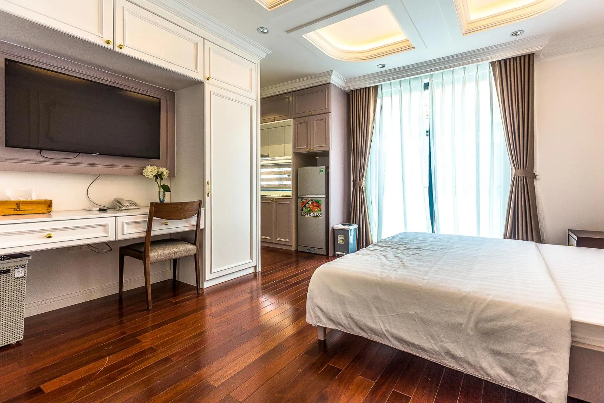 Bed in Ngan Ha 2 Apartment Phu My Hung