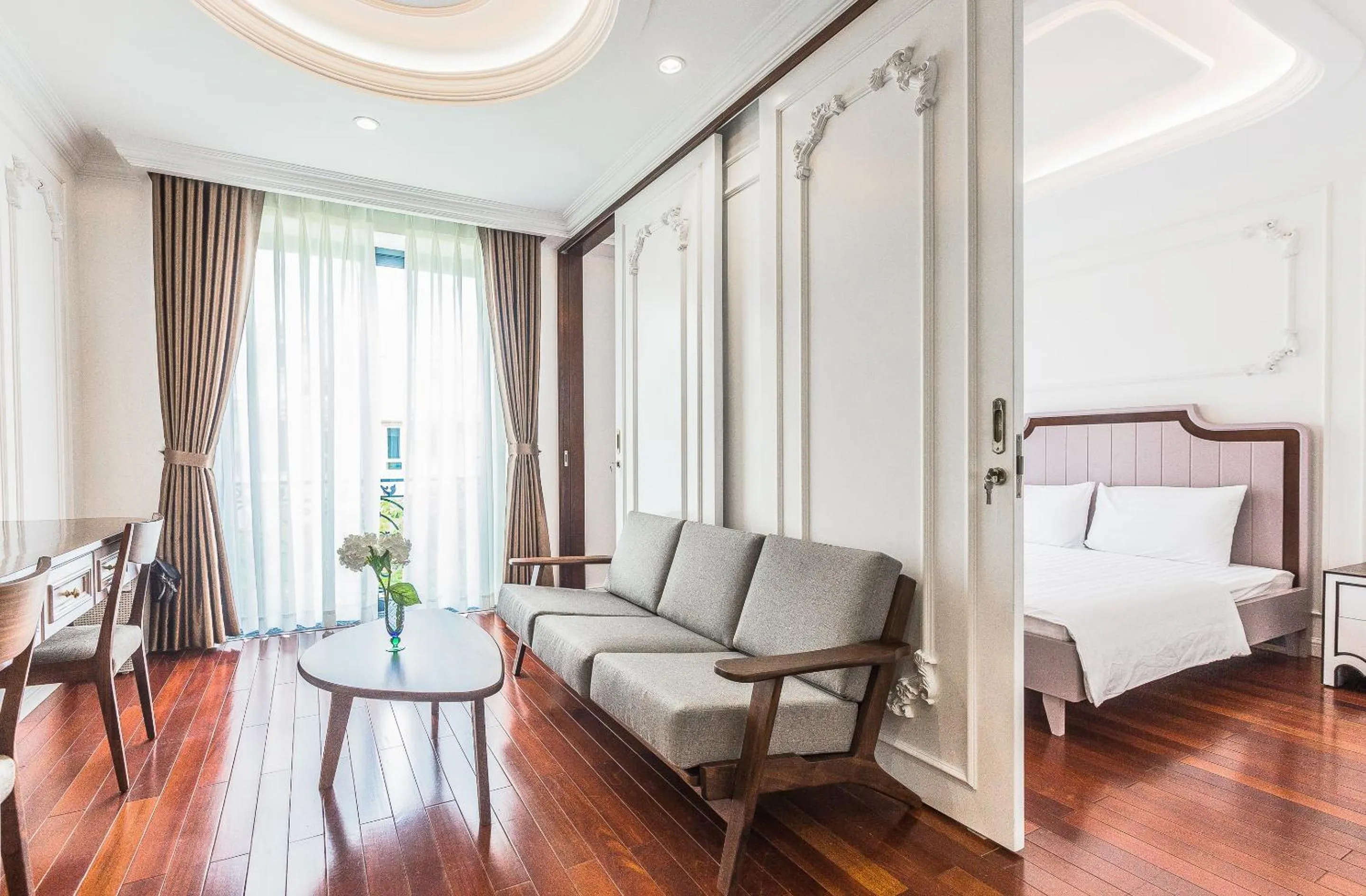 Bed in Ngan Ha 2 Apartment Phu My Hung