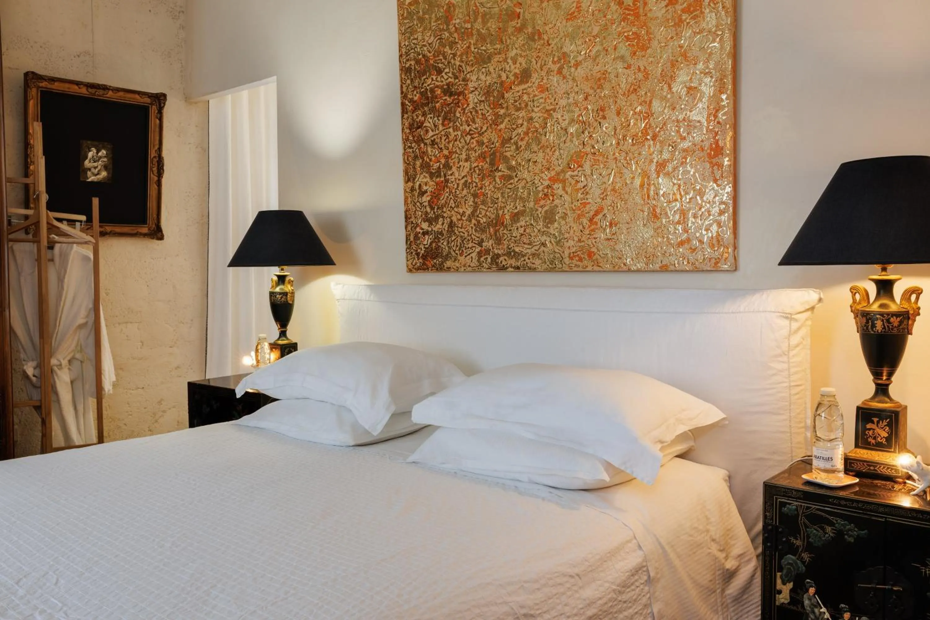 Living room, Bed in Suite dans une échoppe