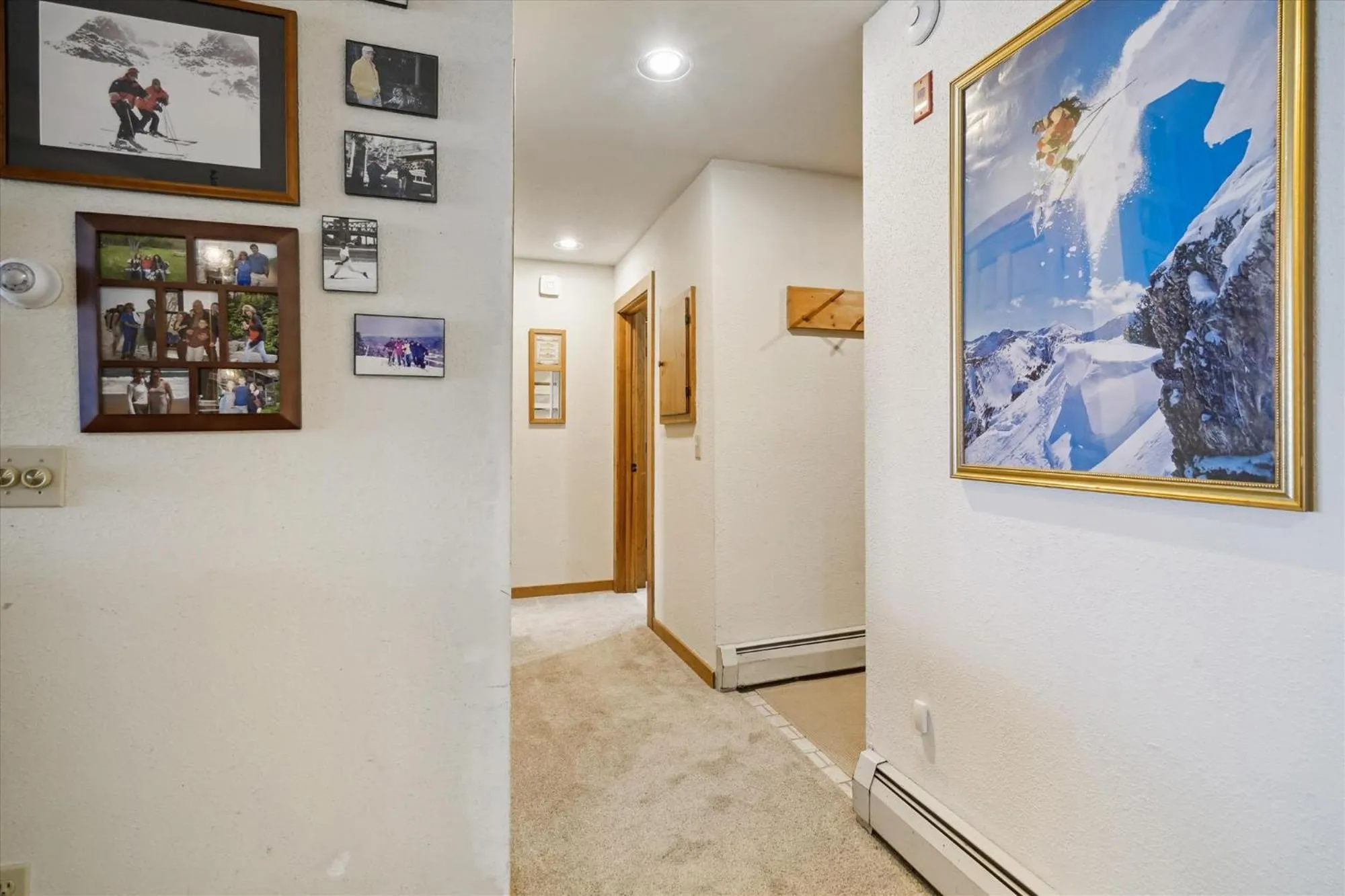 Decorative detail in Ski on ski off, conveniently located, 2 bedroom condo with beautiful views, access to indoor pool Sunrise B3