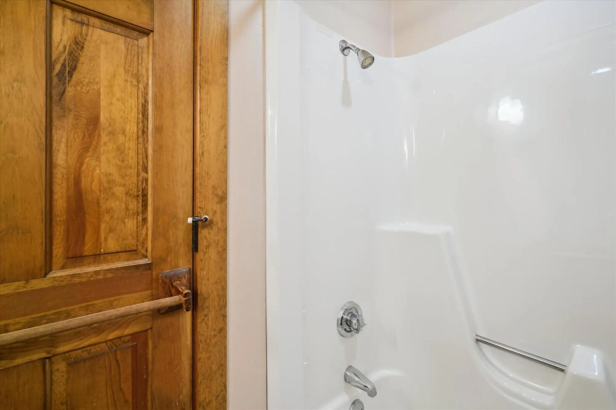 Shower in Ski on ski off, conveniently located, 2 bedroom condo with beautiful views, access to indoor pool Sunrise B3