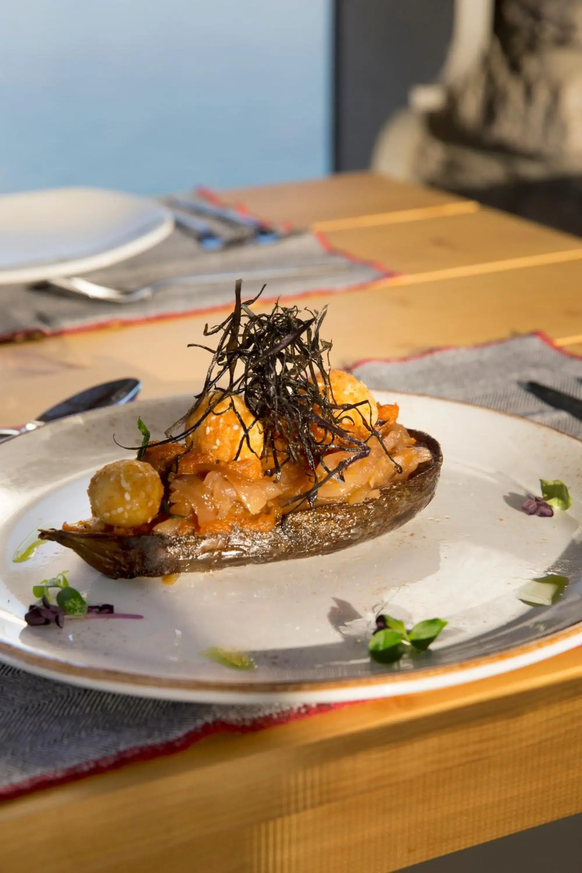 Food close-up in Dreambox Mykonos Suites Food close-up in Dreambox Mykonos Suites