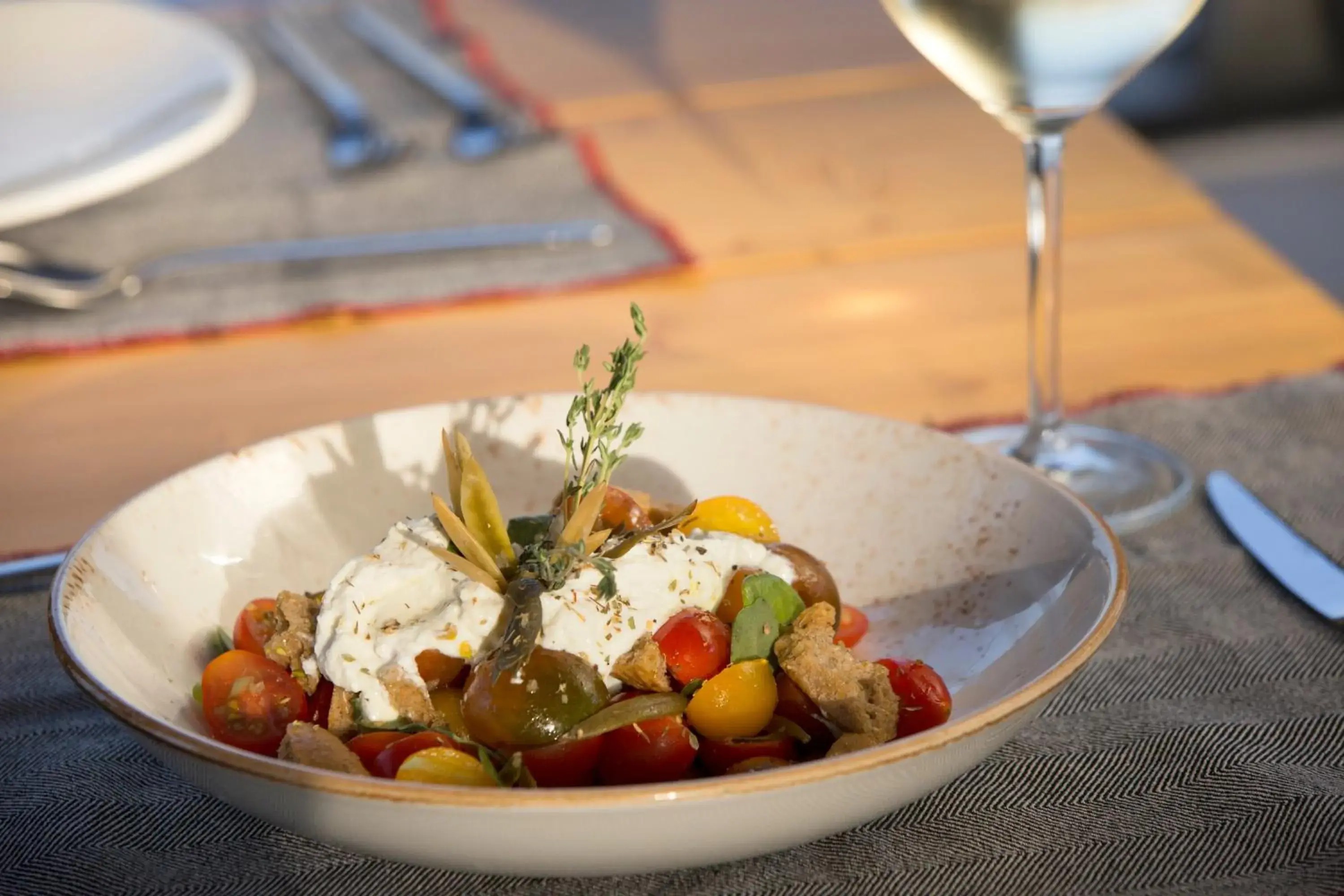 Food close-up in Dreambox Mykonos Suites Food close-up in Dreambox Mykonos Suites