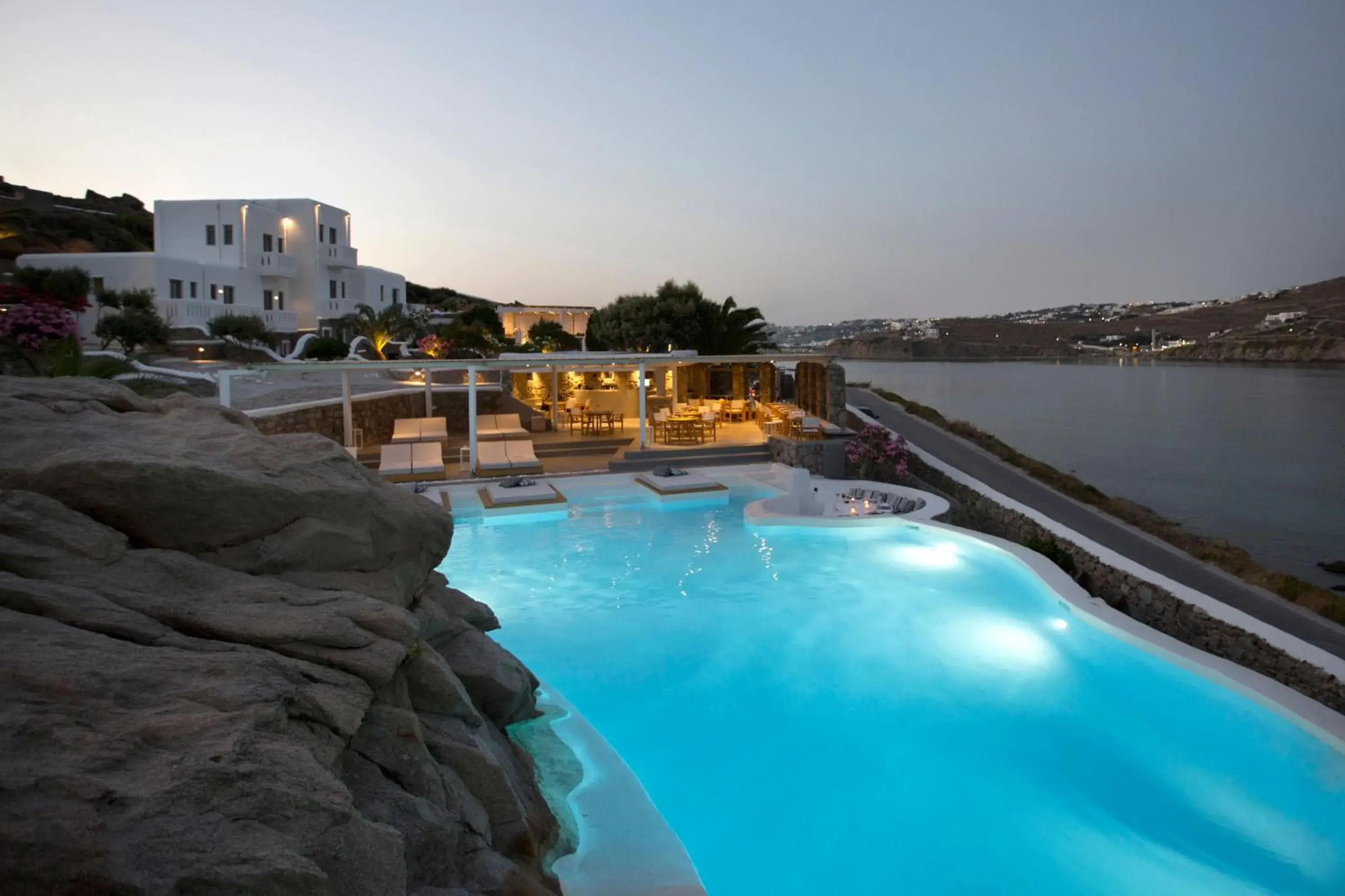 Property building in Dreambox Mykonos Suites Property building in Dreambox Mykonos Suites