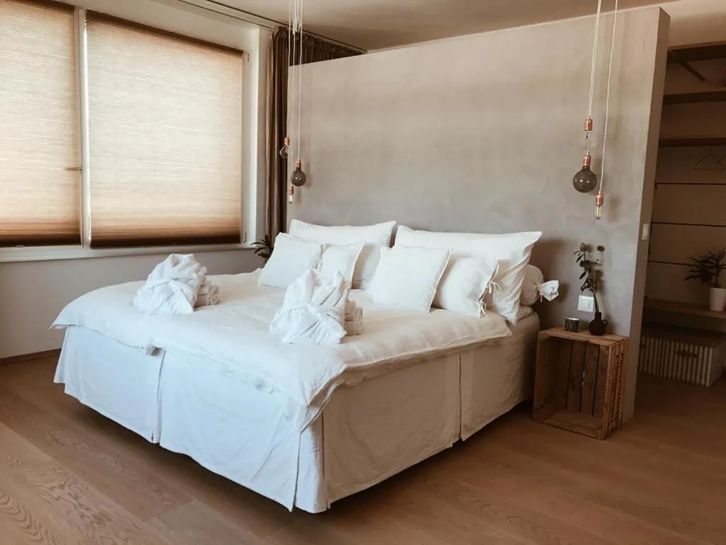 Bedroom, Bed in AVLiving City INSIDE NINE Basel