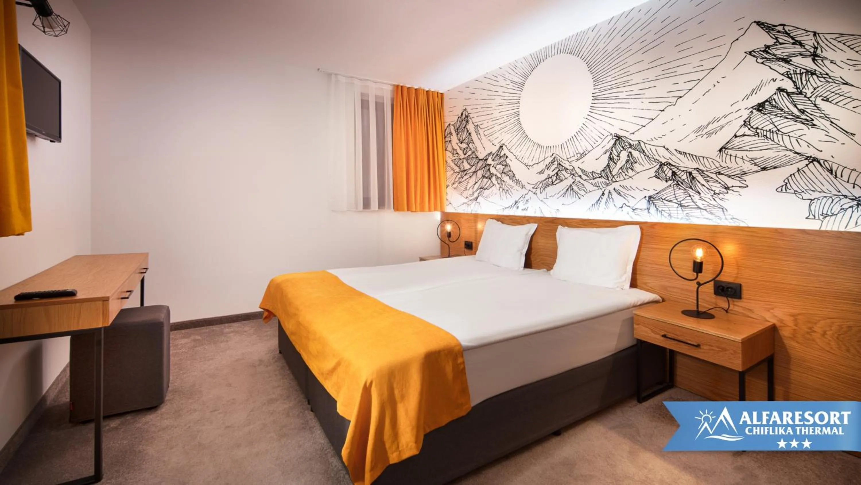 Bed in Hotel Alfaresort Thermal Chiflika