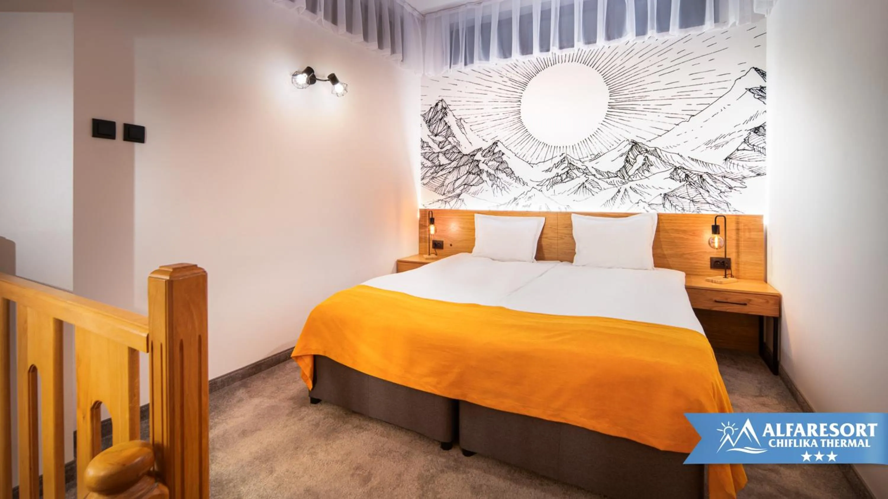 Bed in Hotel Alfaresort Thermal Chiflika