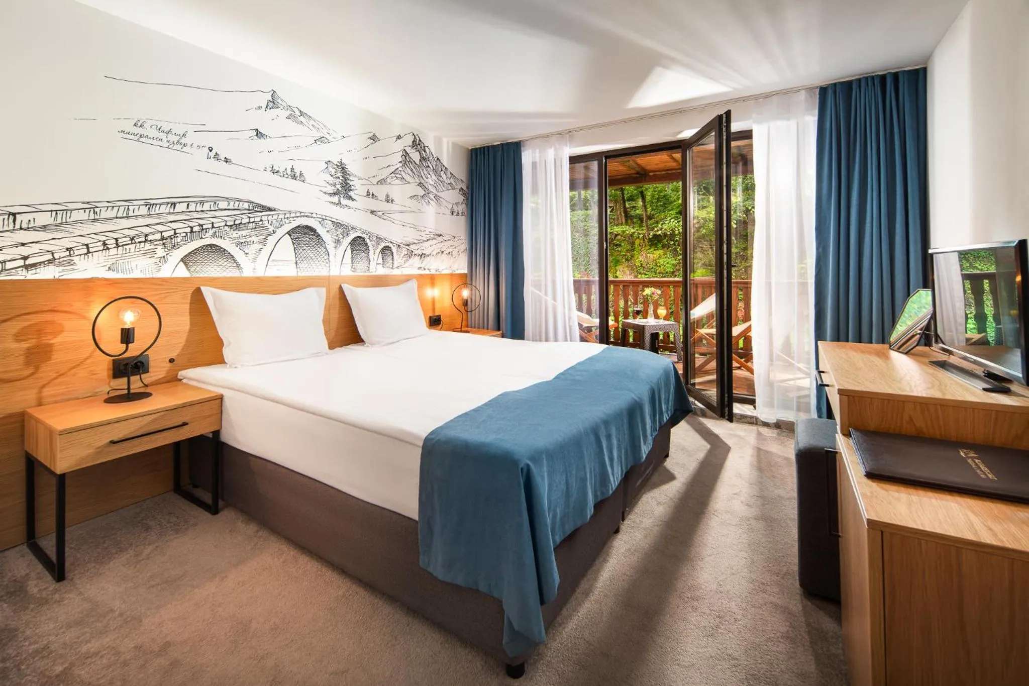 Bed in Hotel Alfaresort Thermal Chiflika