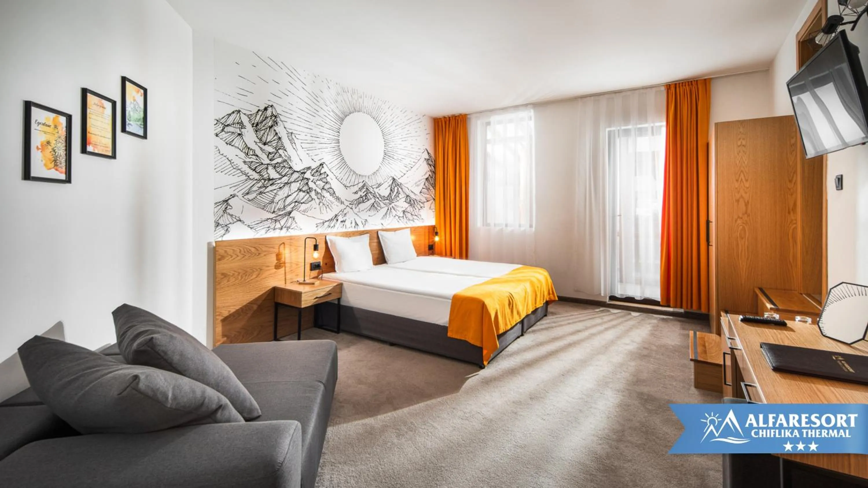 Bed in Hotel Alfaresort Thermal Chiflika