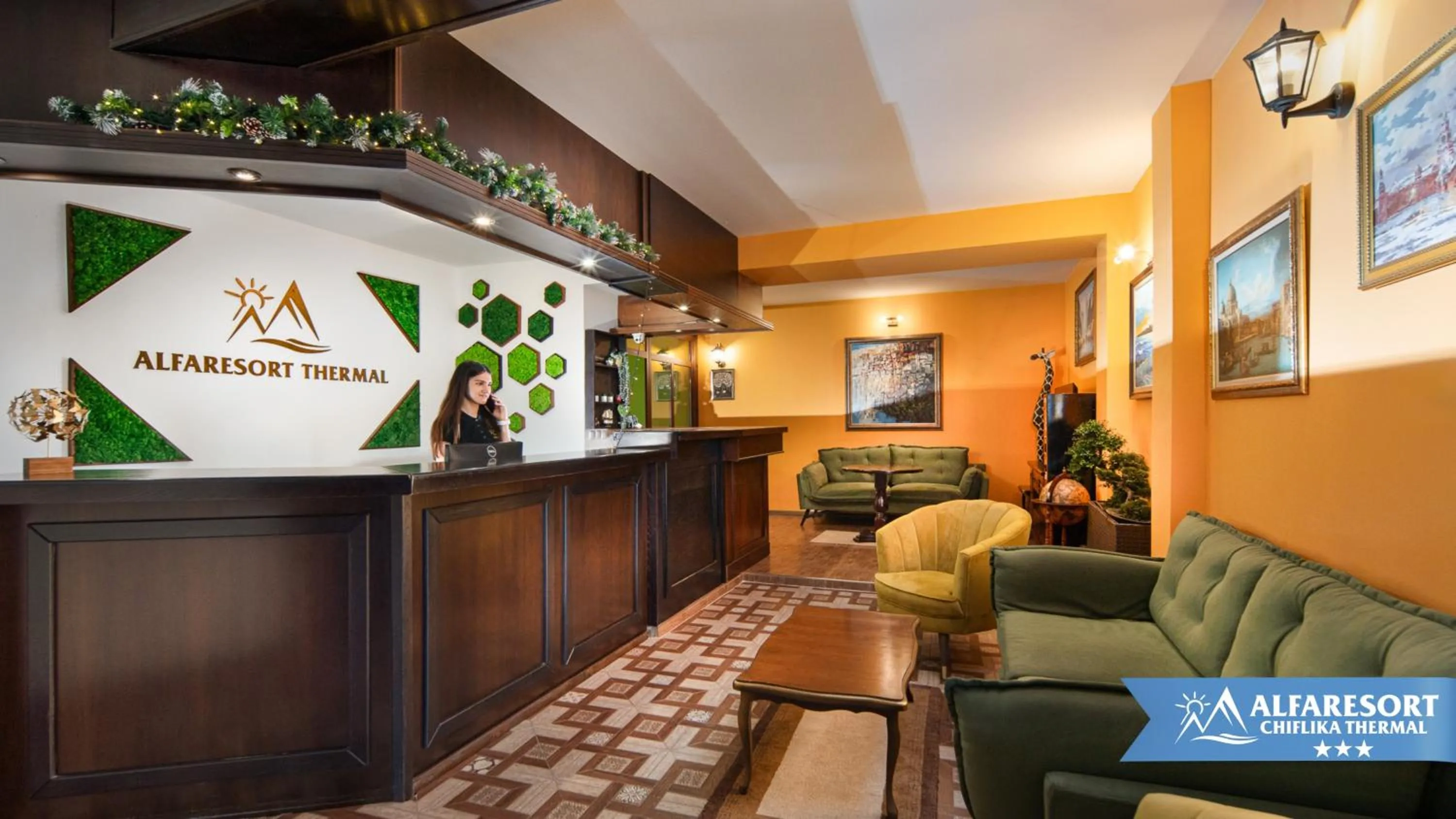 Lobby or reception in Hotel Alfaresort Thermal Chiflika