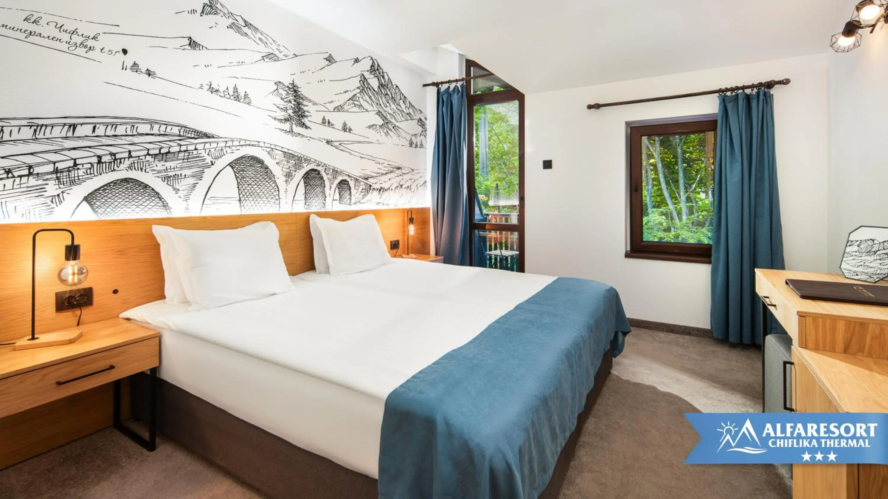 Bed in Hotel Alfaresort Thermal Chiflika