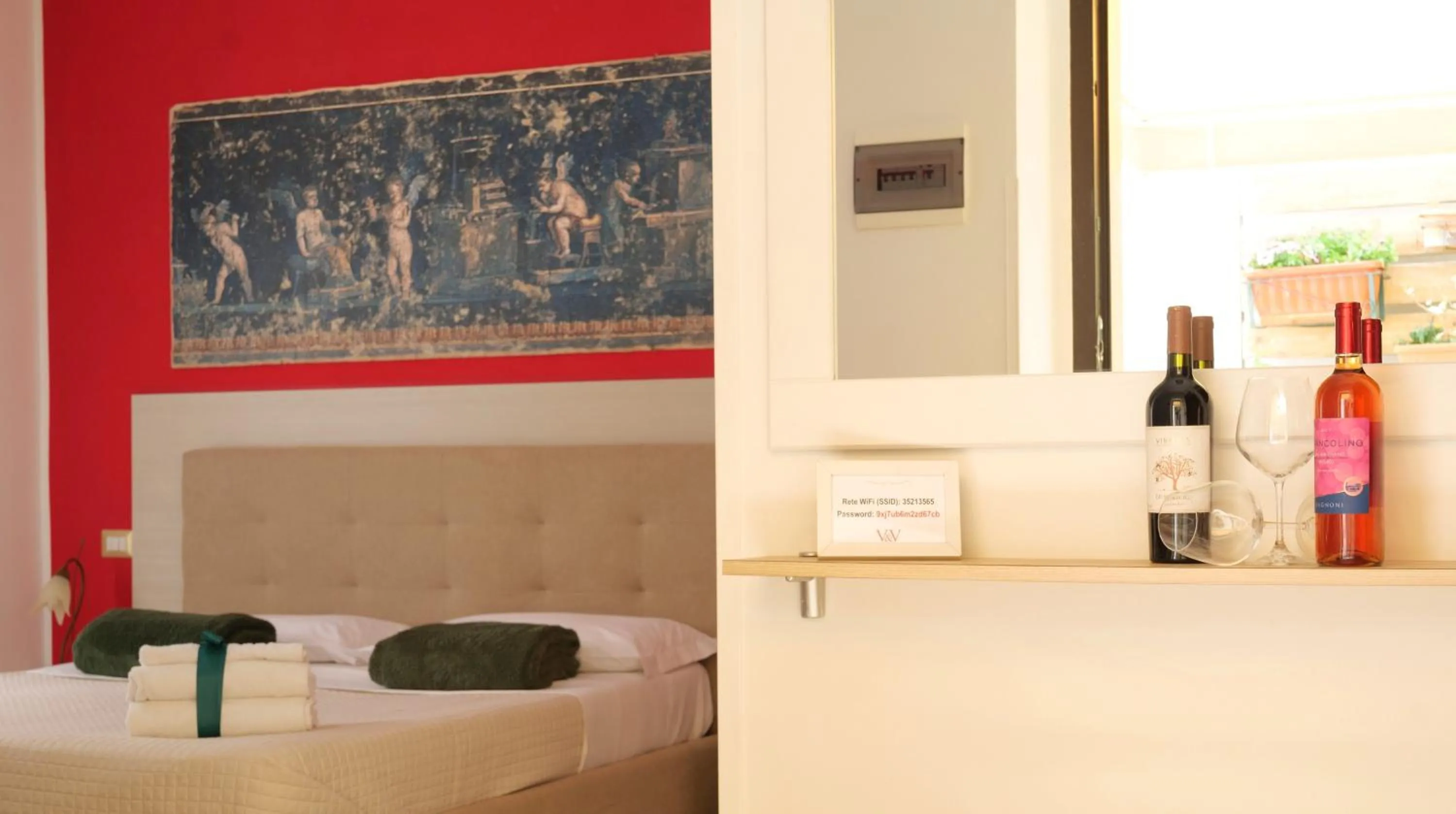 Bed in V&V Suite & Breakfast