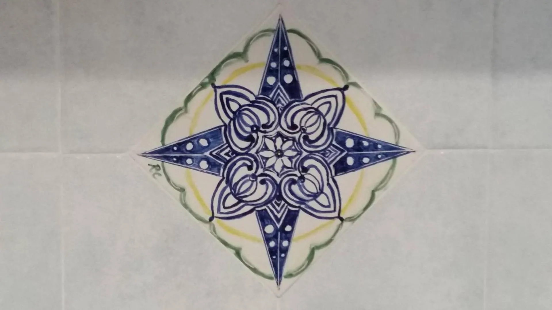 Decorative detail in Villino L'Aranceto Sorrentino