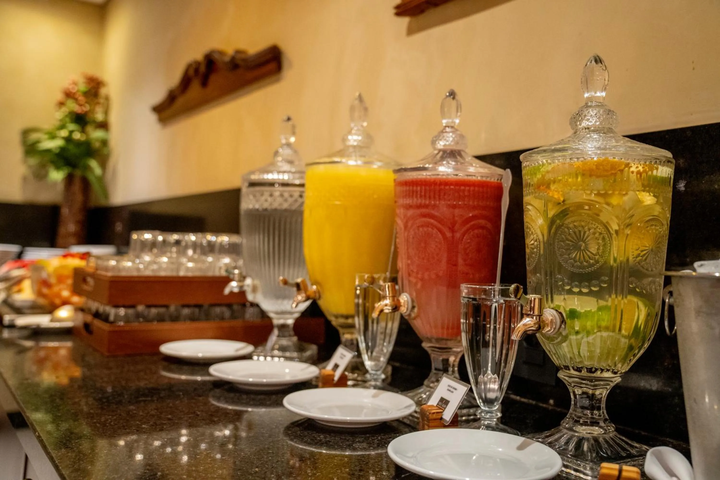 Buffet breakfast in Hotel Luzeiros Recife