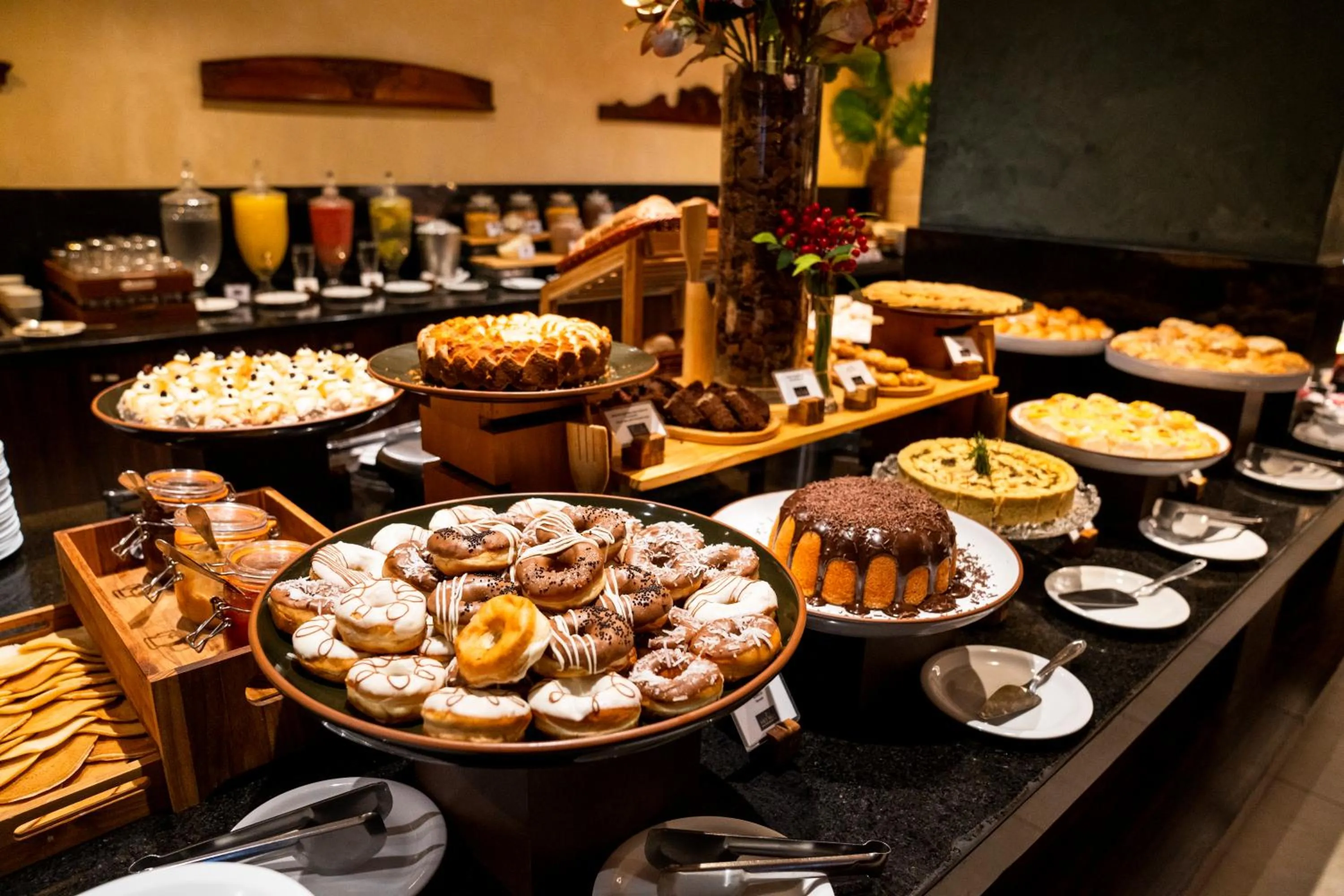 Buffet breakfast in Hotel Luzeiros Recife