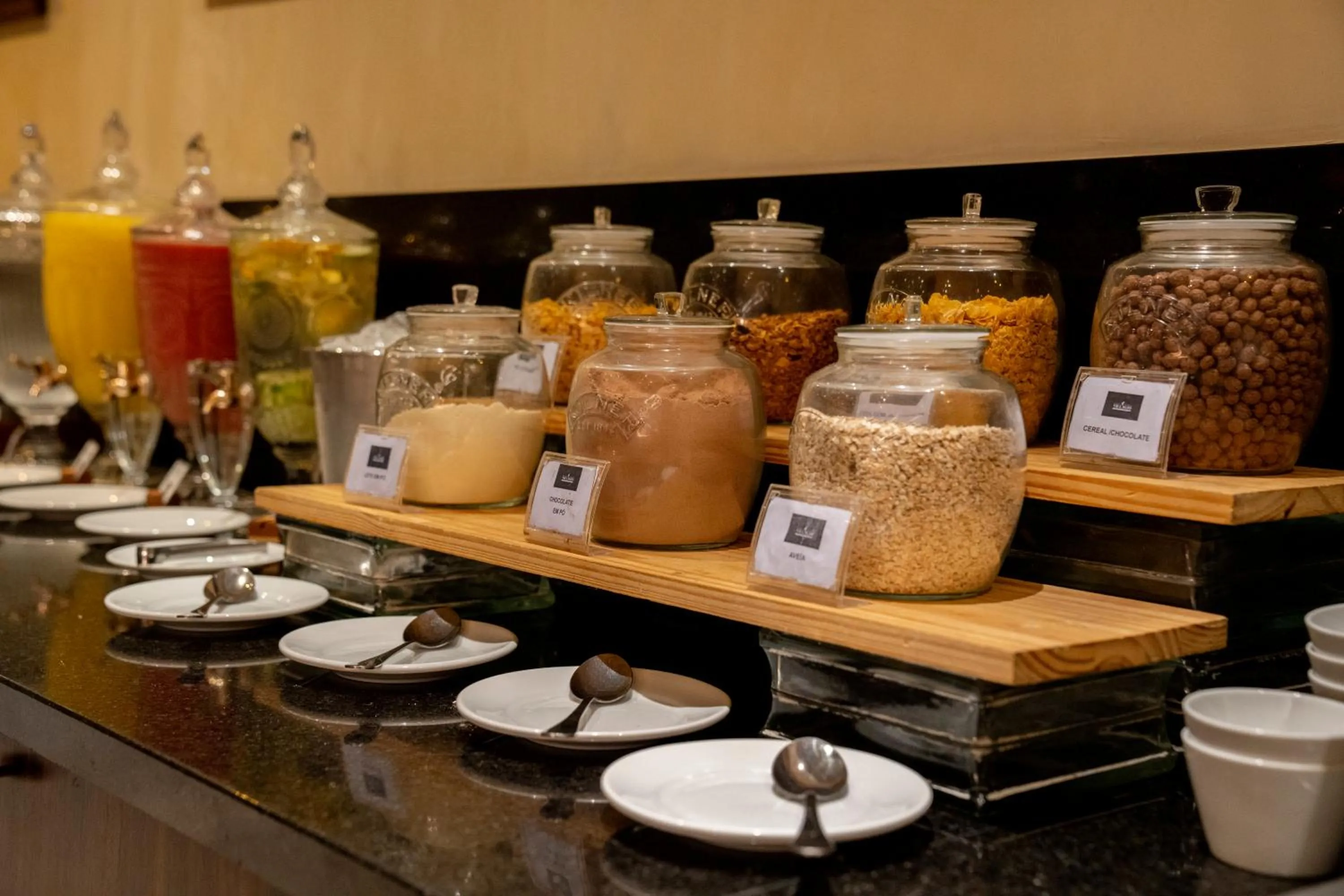 Buffet breakfast in Hotel Luzeiros Recife