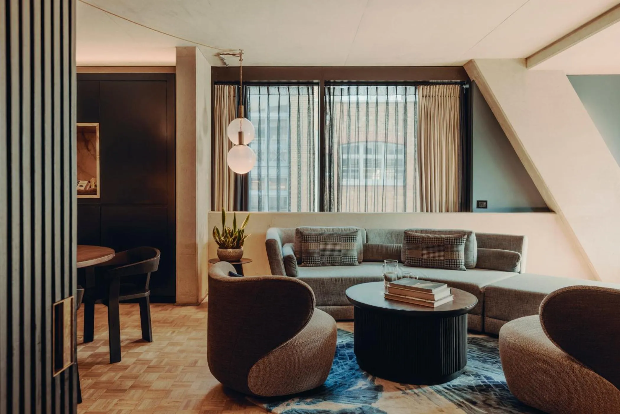 Living room in Aethos London Shoreditch