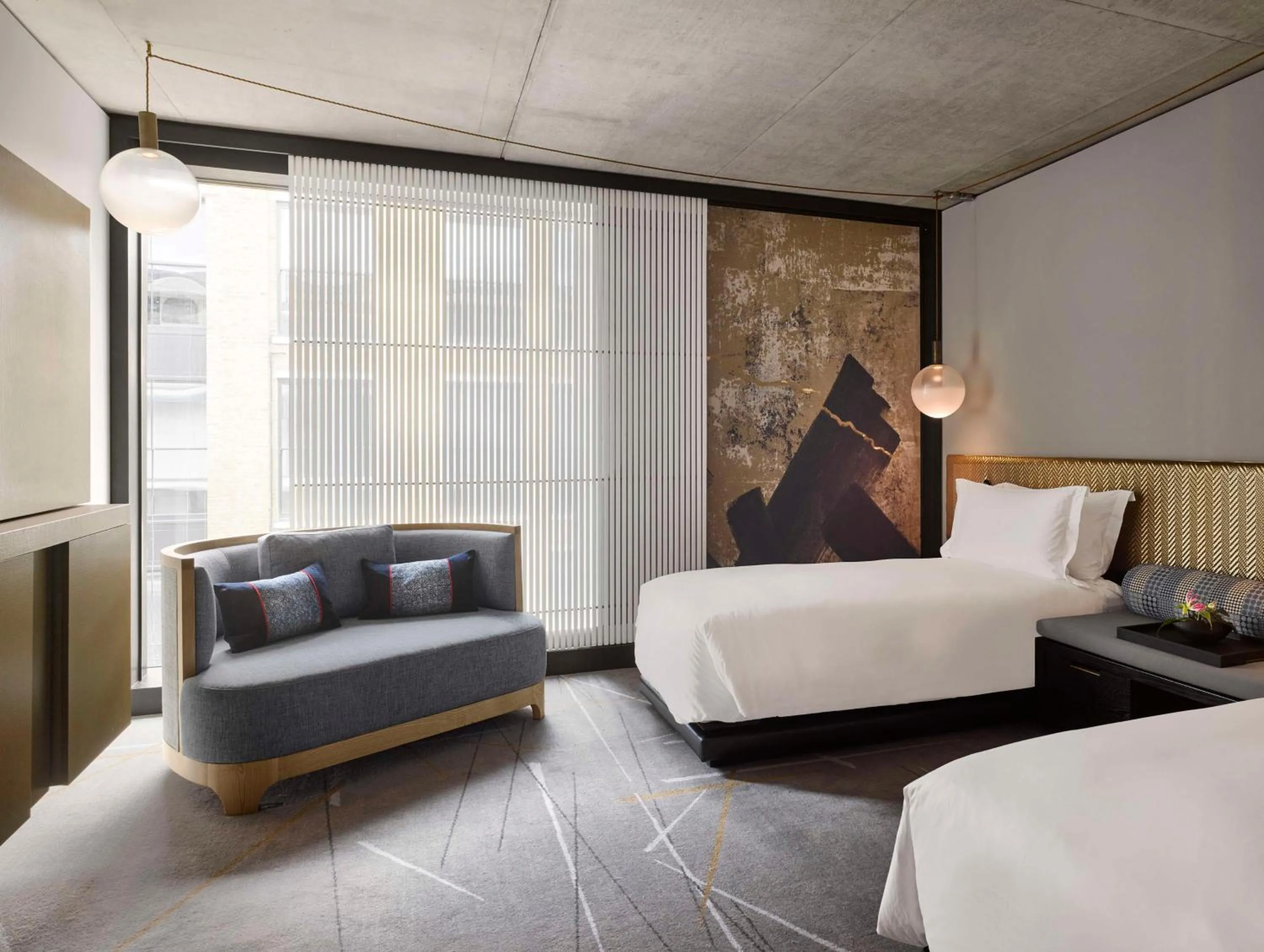 Premium Twin Room in Nobu Hotel London Shoreditch