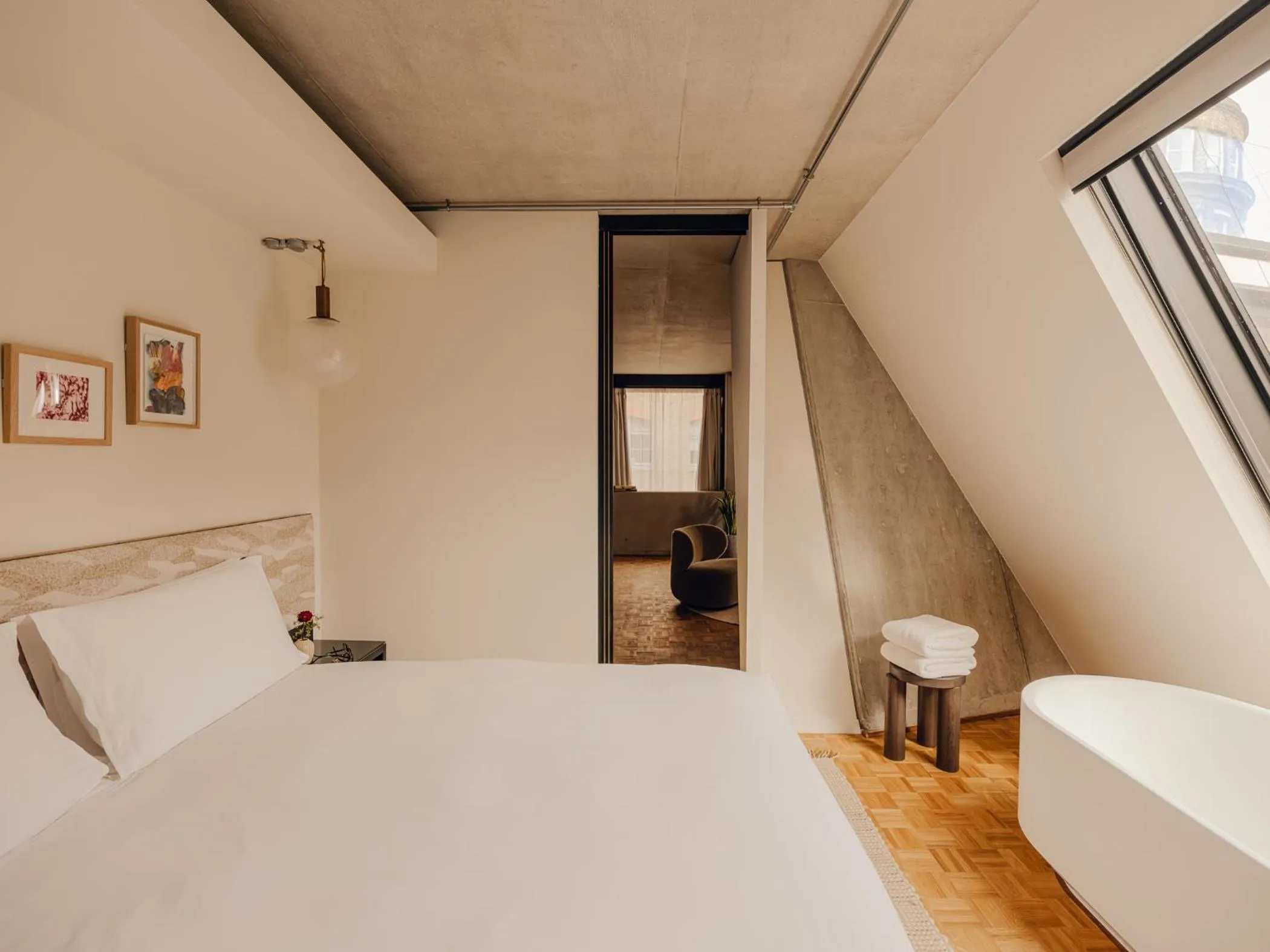 Bed in Aethos London Shoreditch