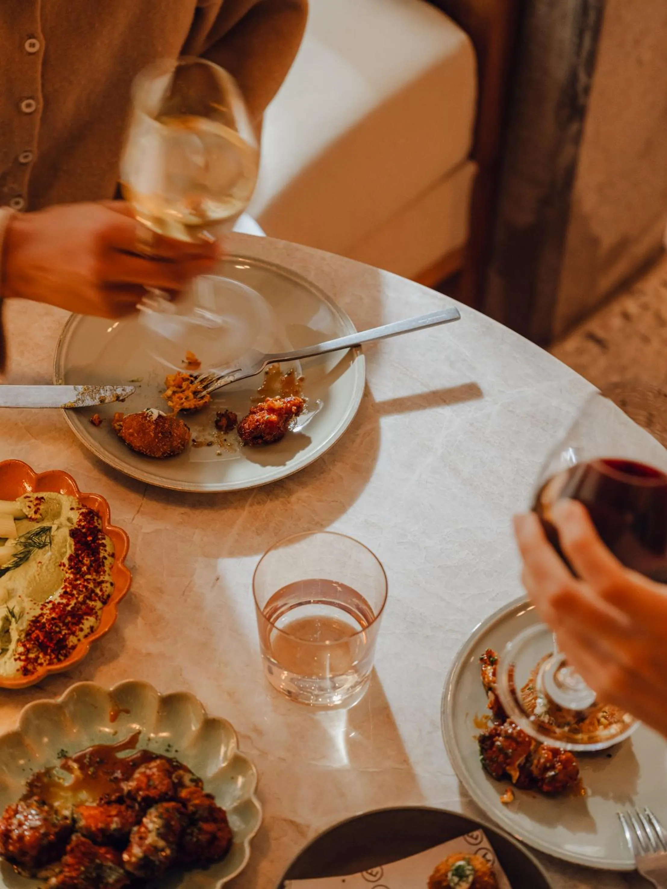 Food and drinks in Aethos London Shoreditch