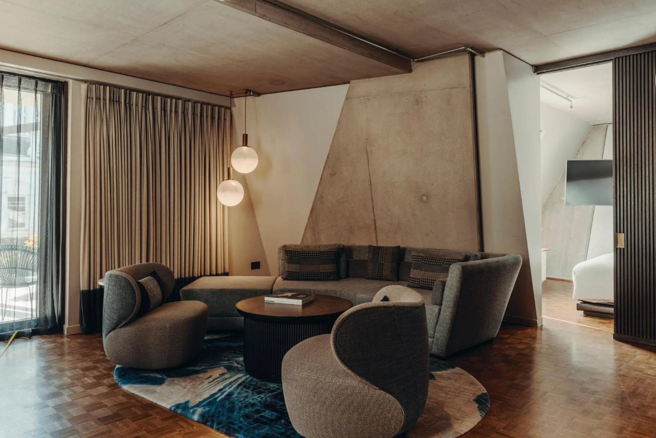 Living room in Aethos London Shoreditch