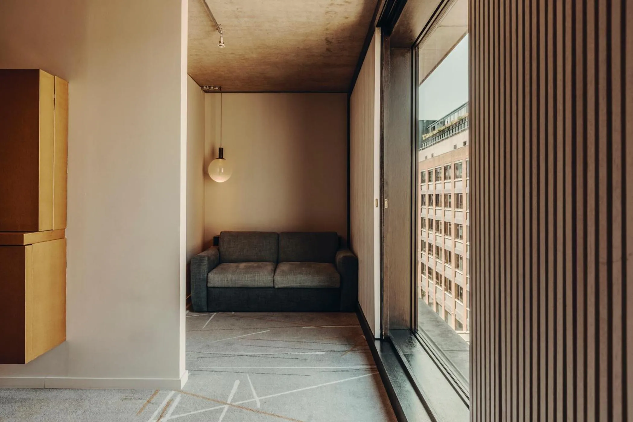 Seating area, Bed in Aethos London Shoreditch