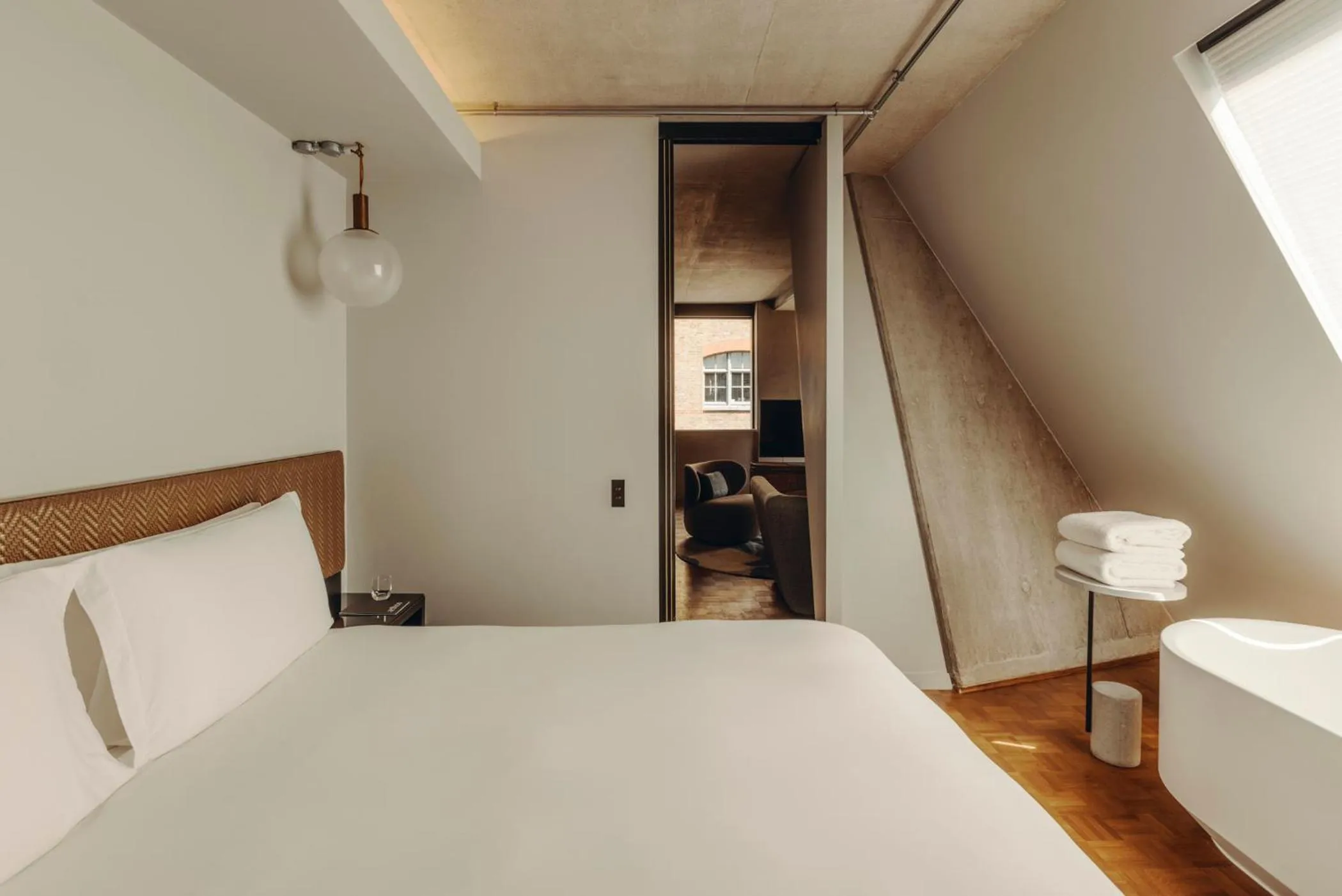 Bedroom, Bed in Aethos London Shoreditch