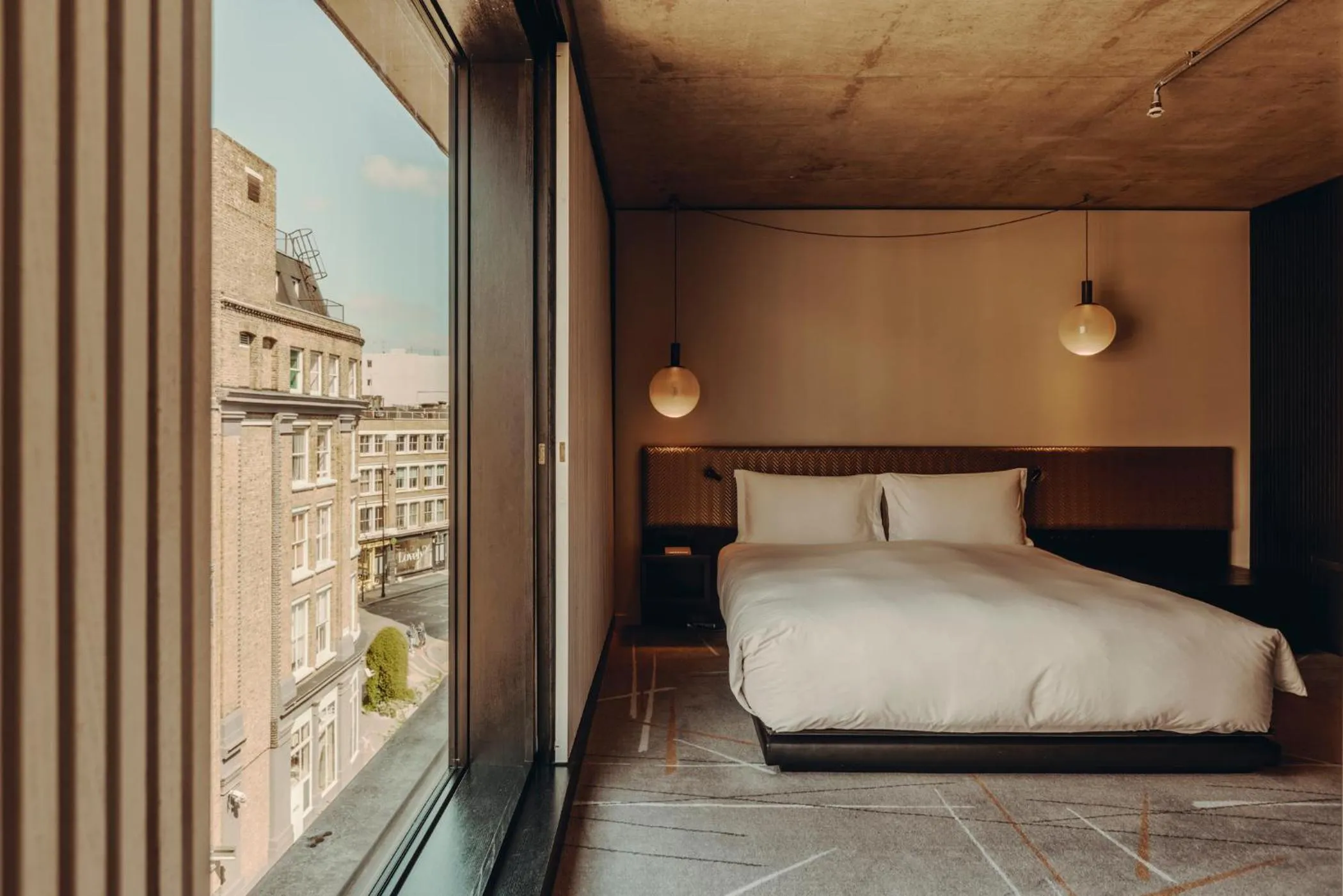 Bedroom, Bed in Aethos London Shoreditch