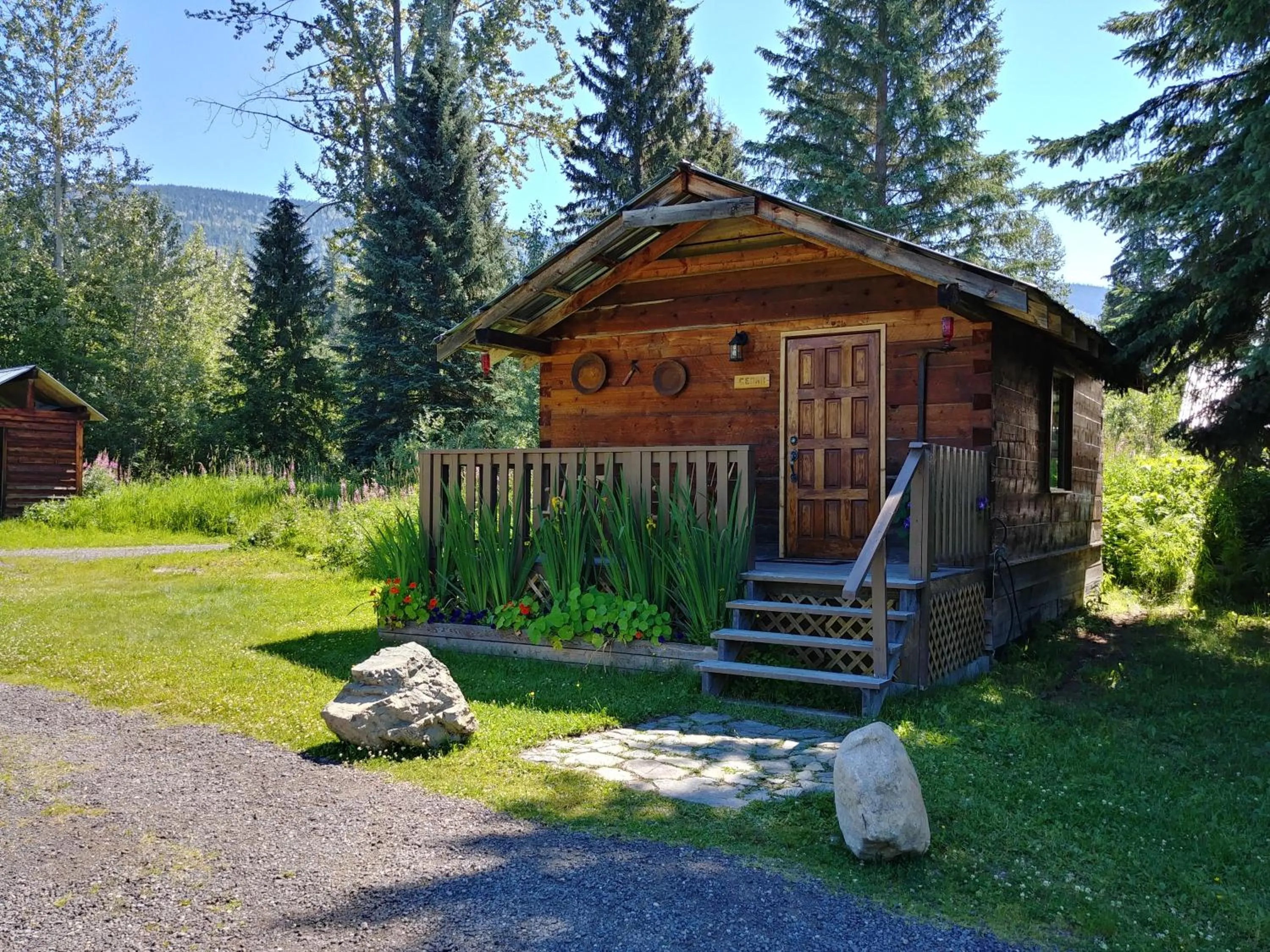 Property building in Wolfwood Guest Ranch