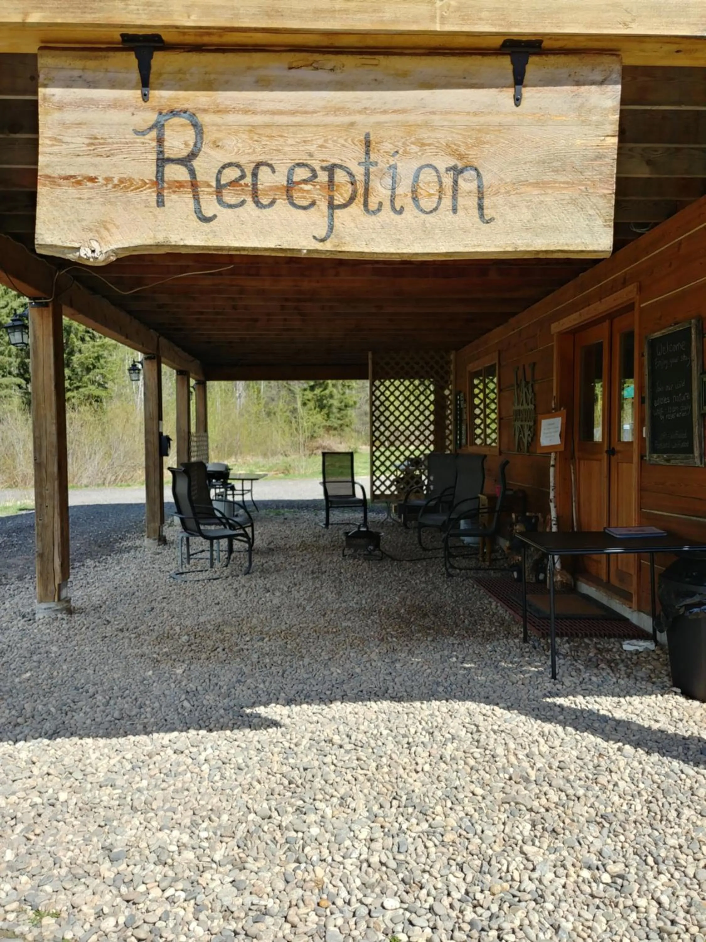 Lobby or reception in Wolfwood Guest Ranch