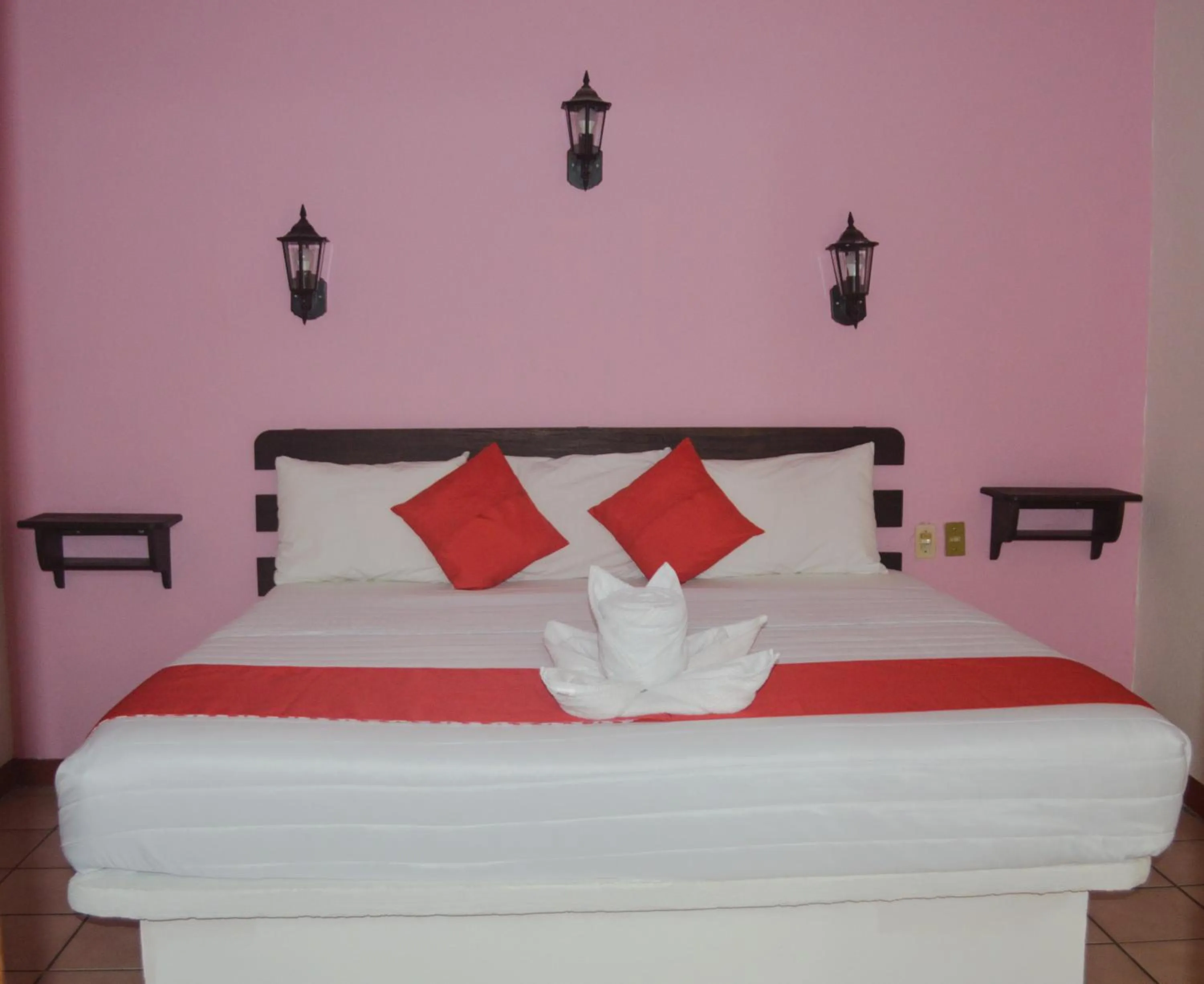 Bed in Hotel Kashlan Palenque