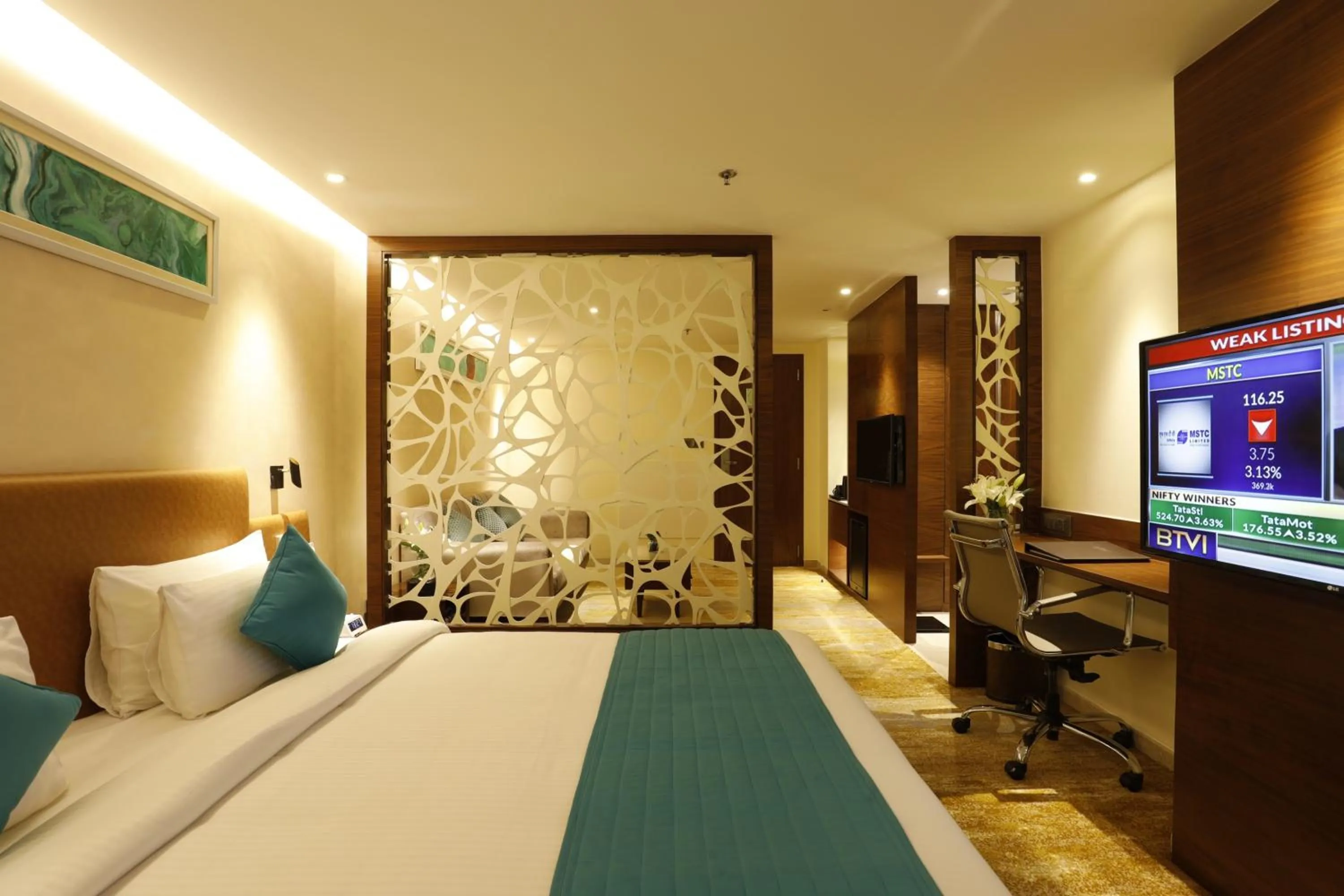 TV and multimedia, Bed in Effotel by Sayaji Vadodara