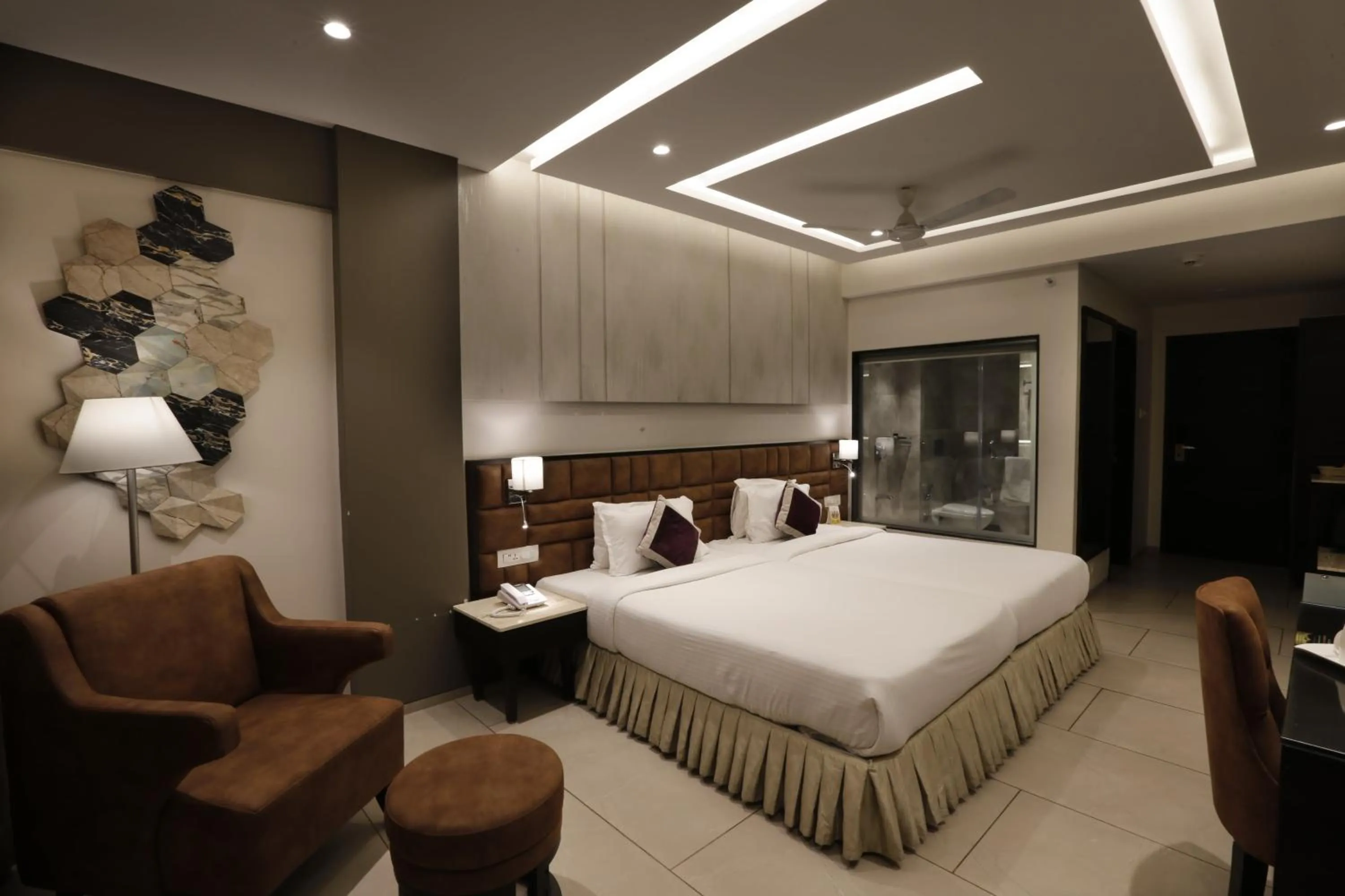 Bed in The Flora Grand, Vasco, Goa