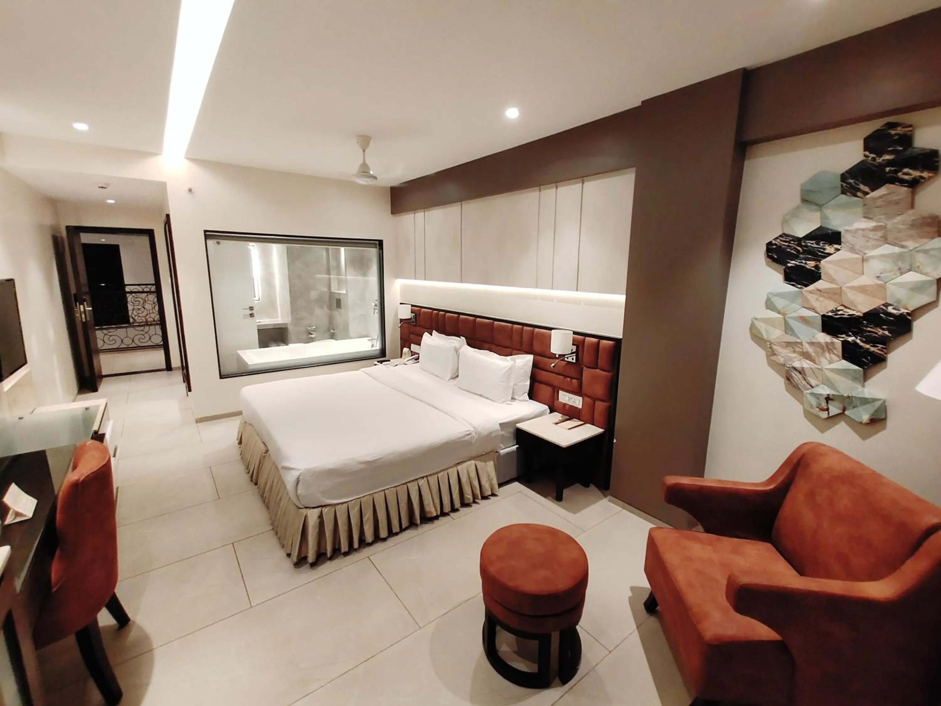 Bed in The Flora Grand, Vasco, Goa